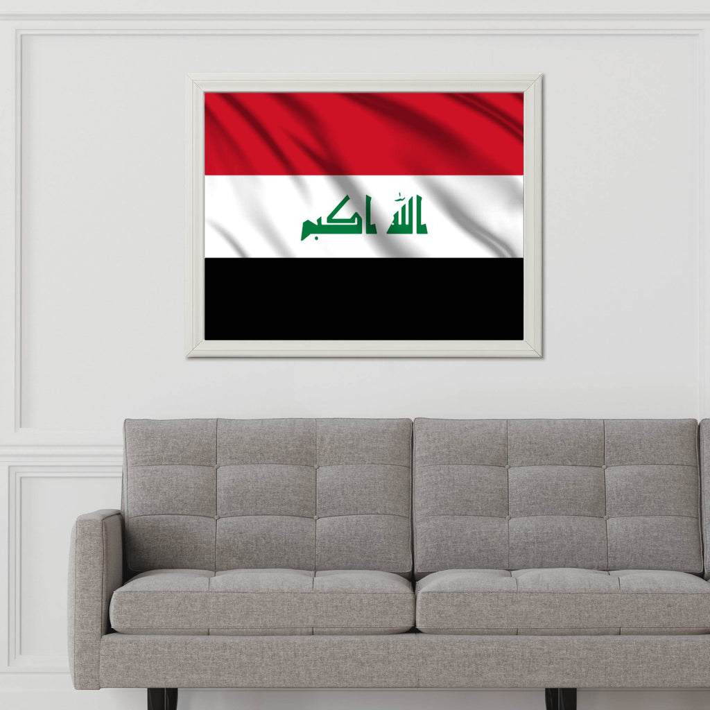 Iraq National Flag Wall Art - beink online art store