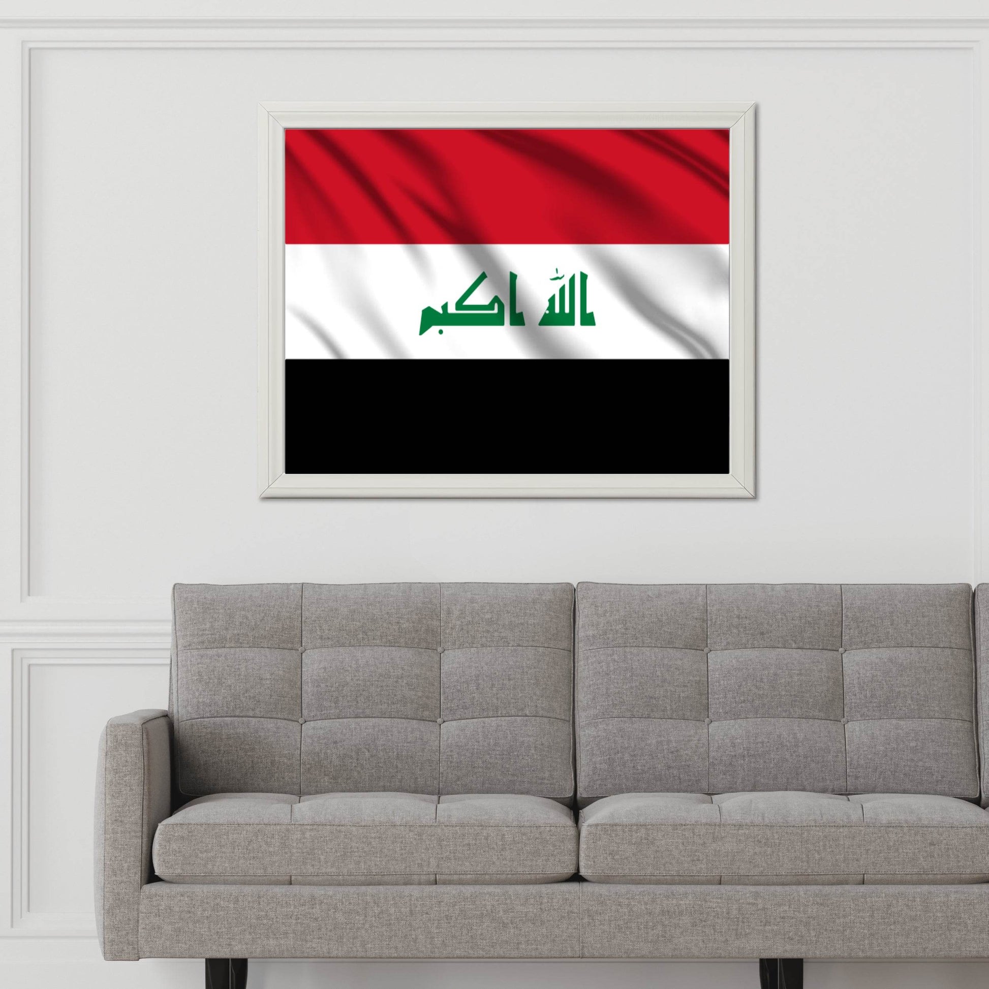 Iraq National Flag Wall Art - beink online art store