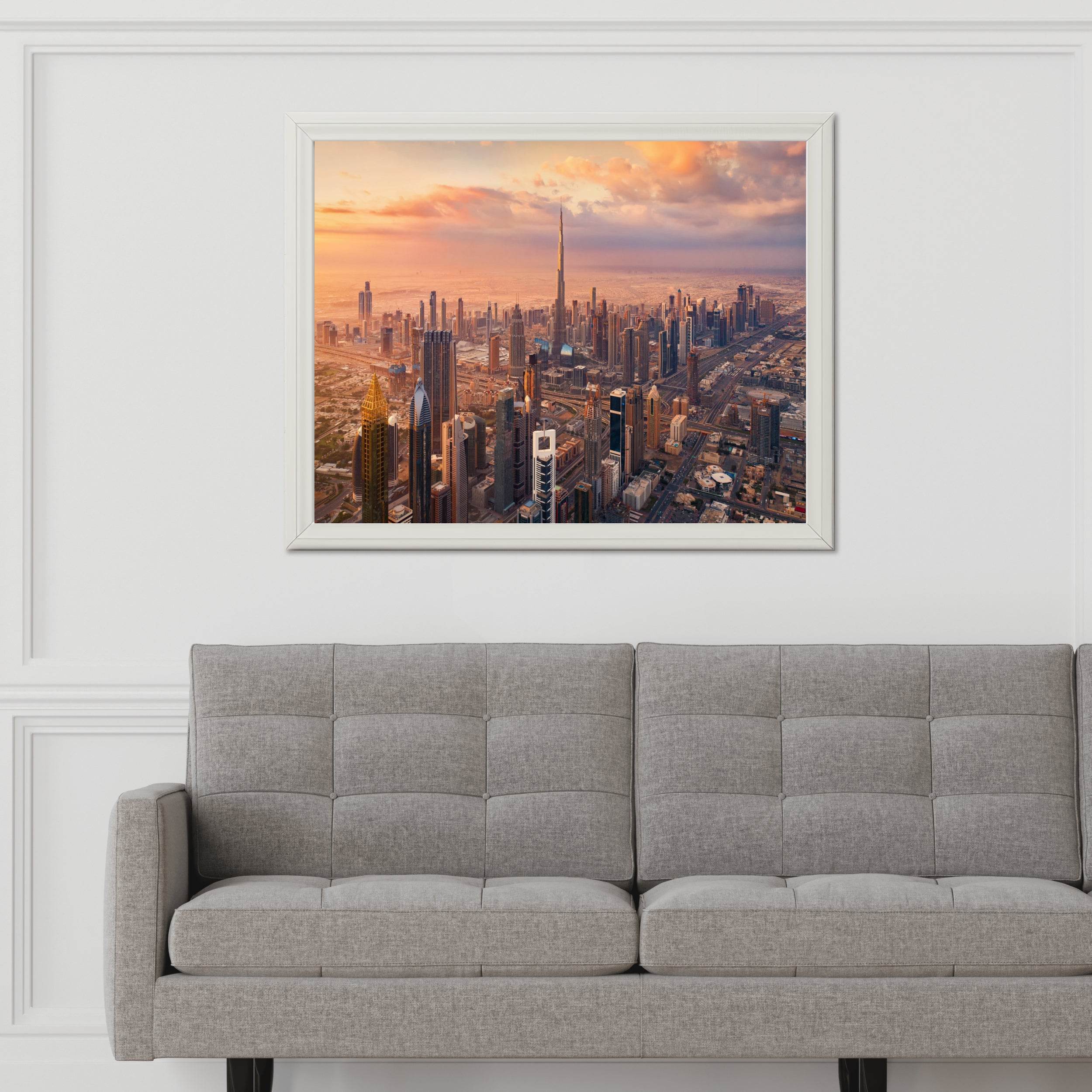 Glowing City Wall Art - beink online art store