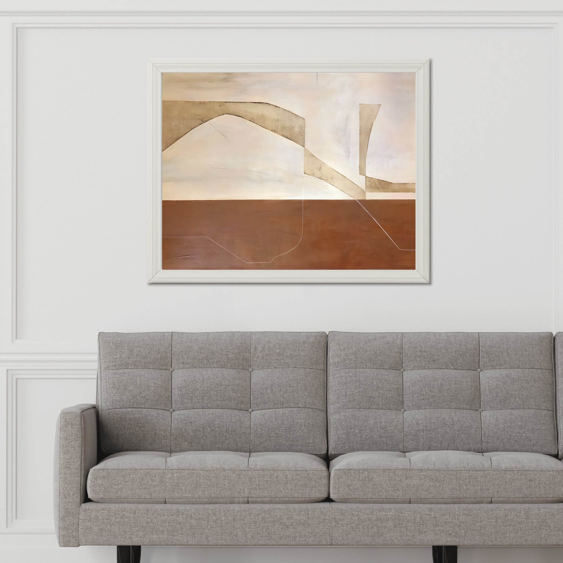 Solid, Grounded Shapes Modern Wall Art - beink online art store