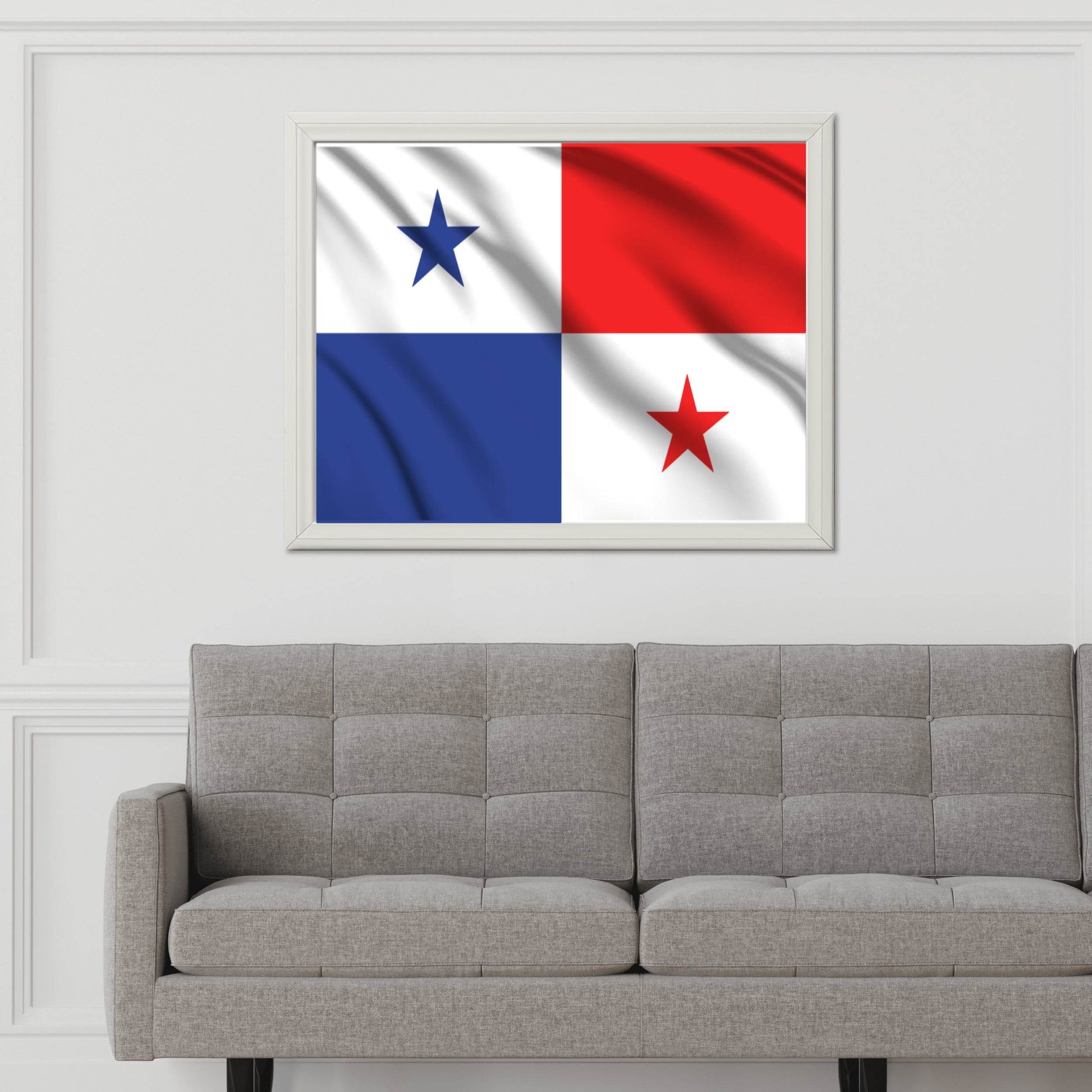 Panama National Flag Wall Art - beink online art store