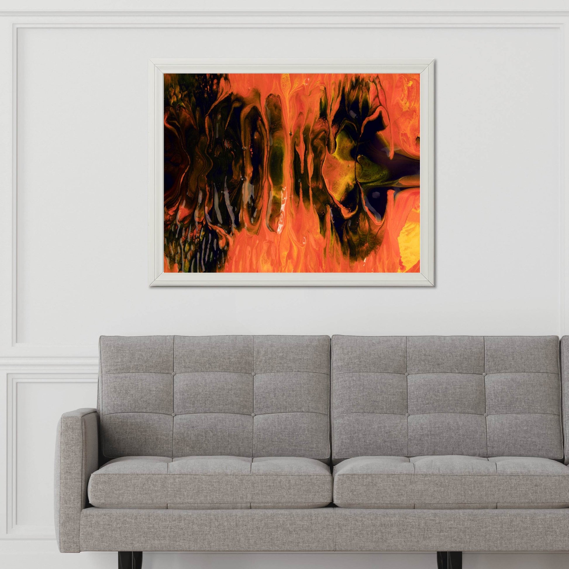 Fire Through Abstract Wall Art - beink online art store