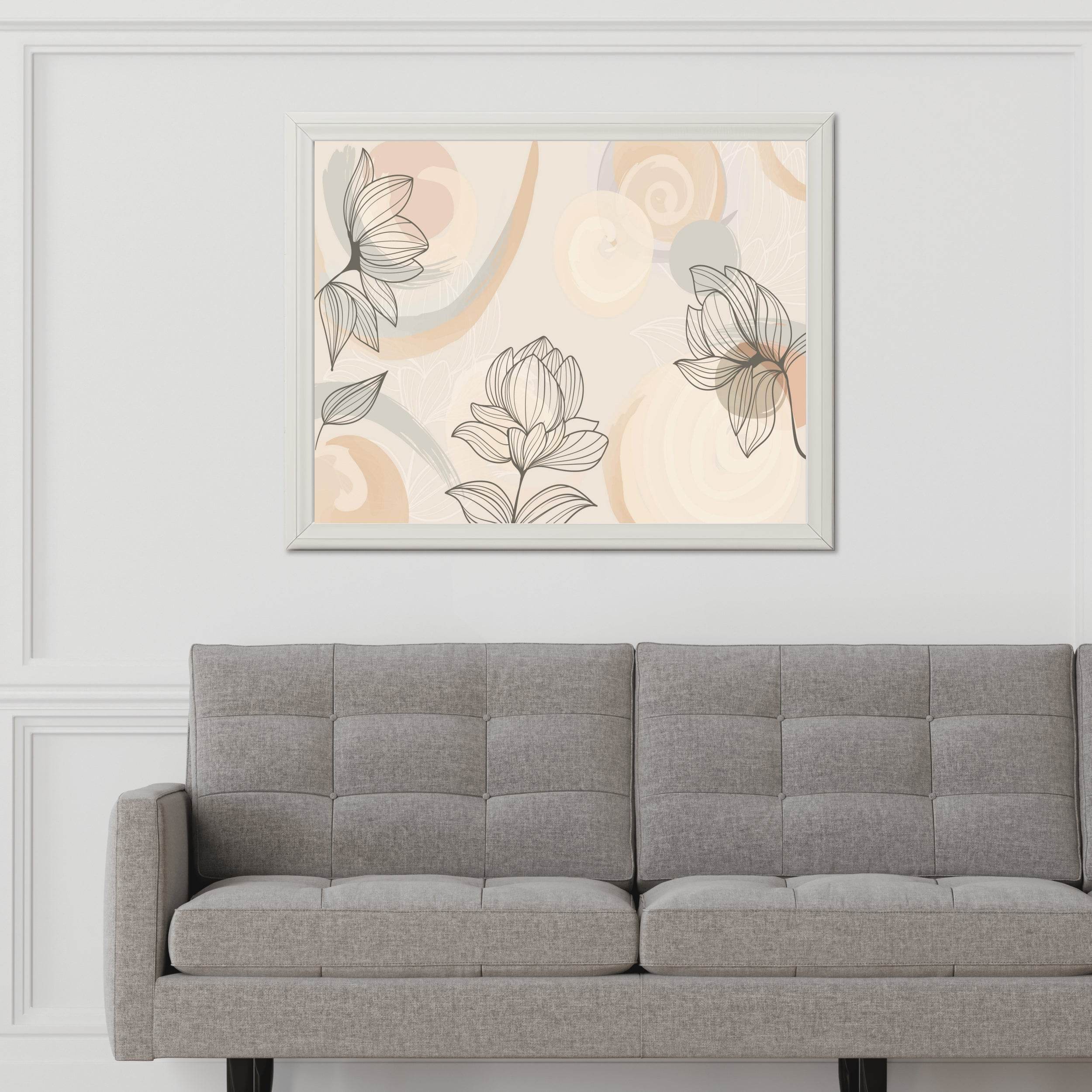 Color Pattern of Violet Flower Wall Art - beink online art store