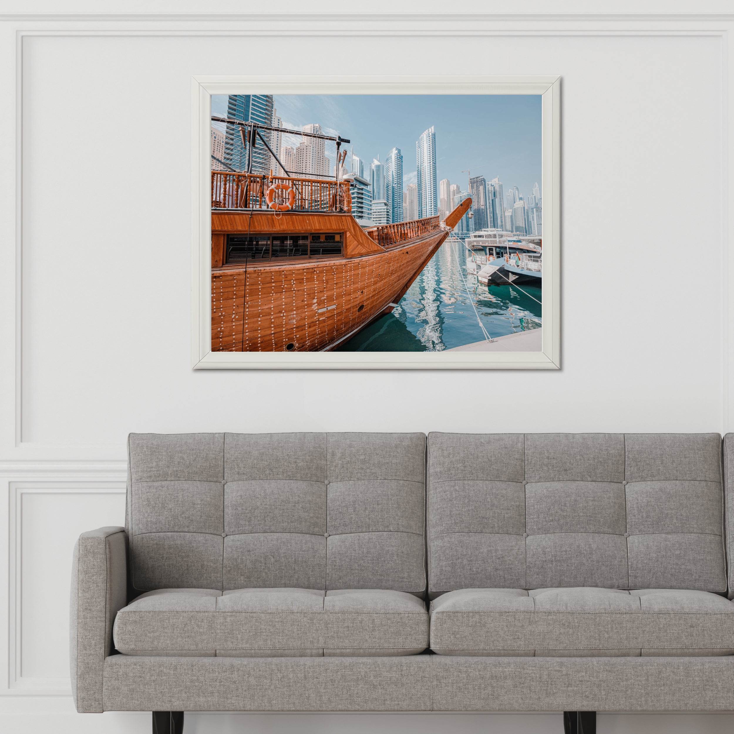 The Dhow and the Skyline Wall Art - beink online art store