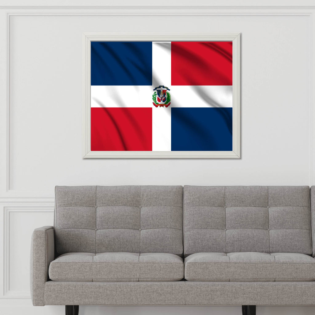 Dominican Republic National Flag Wall Art - beink online art store