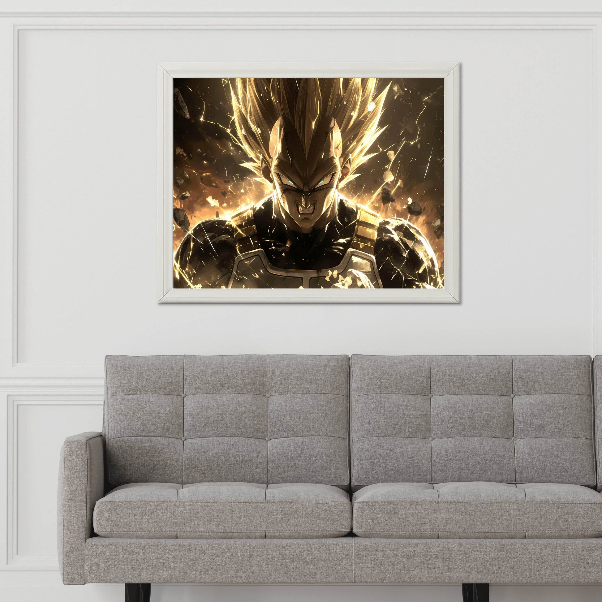 Angry Vegeta Anime Wall Art - beink online art store