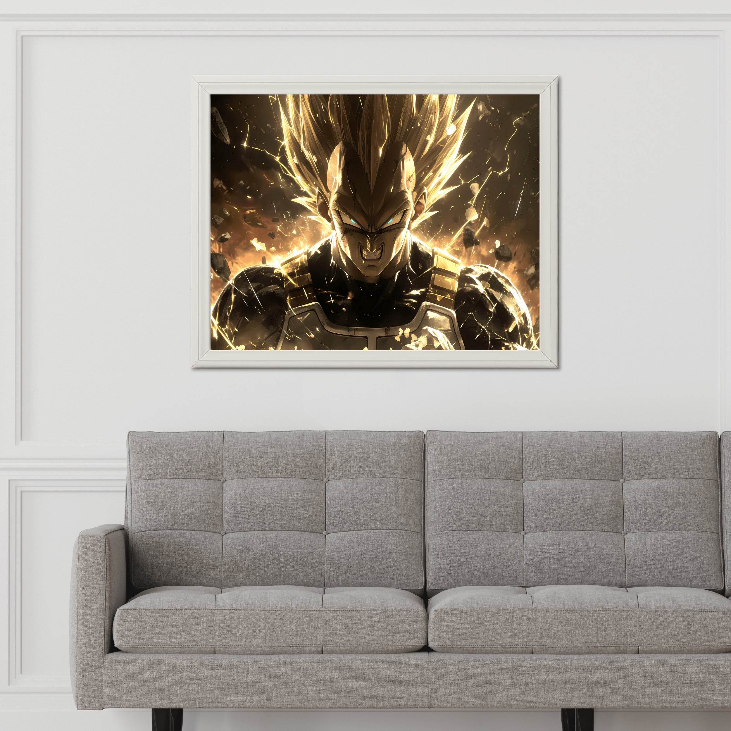 Angry Vegeta Anime Wall Art - beink online art store