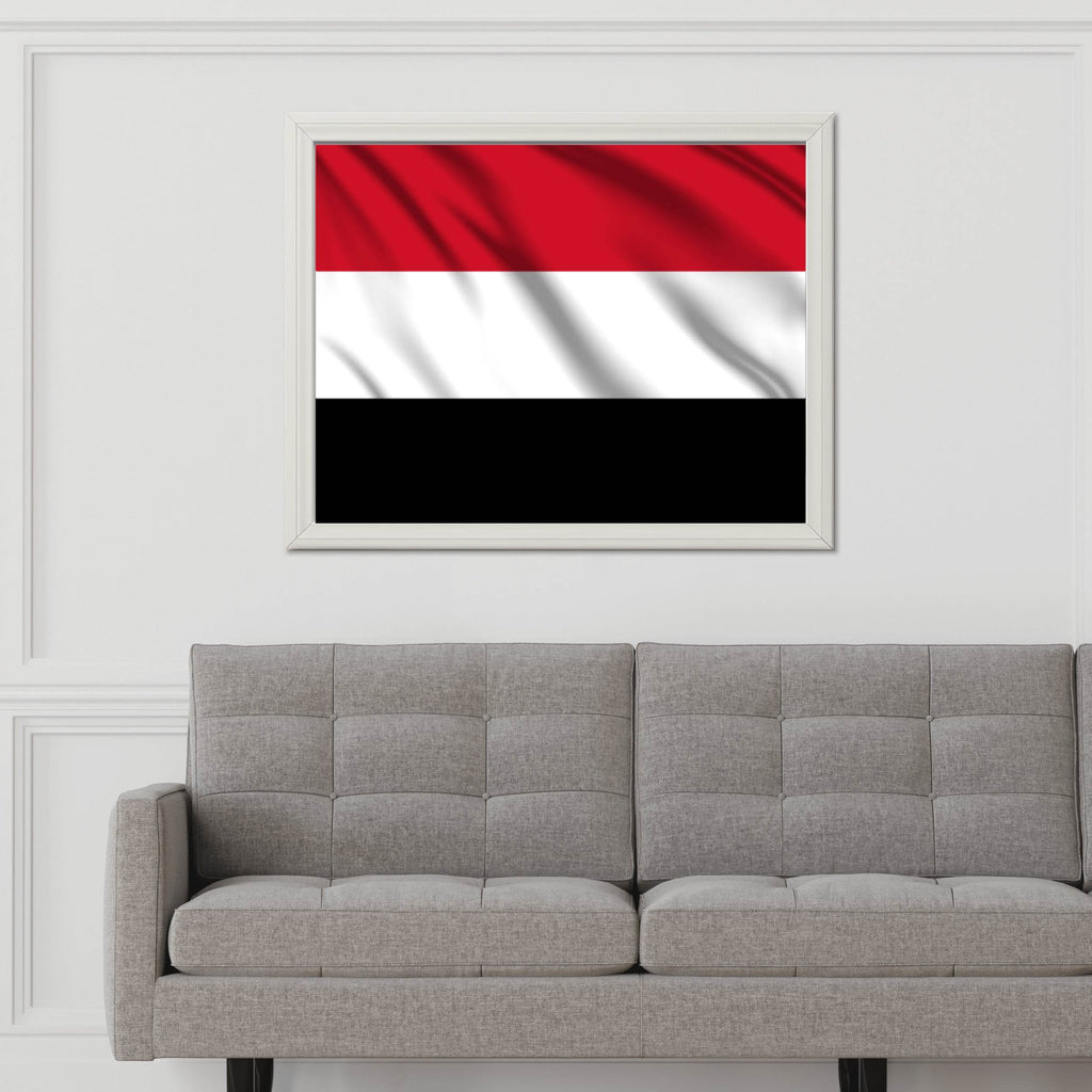 Yemen National Flag Wall Art - beink online art store