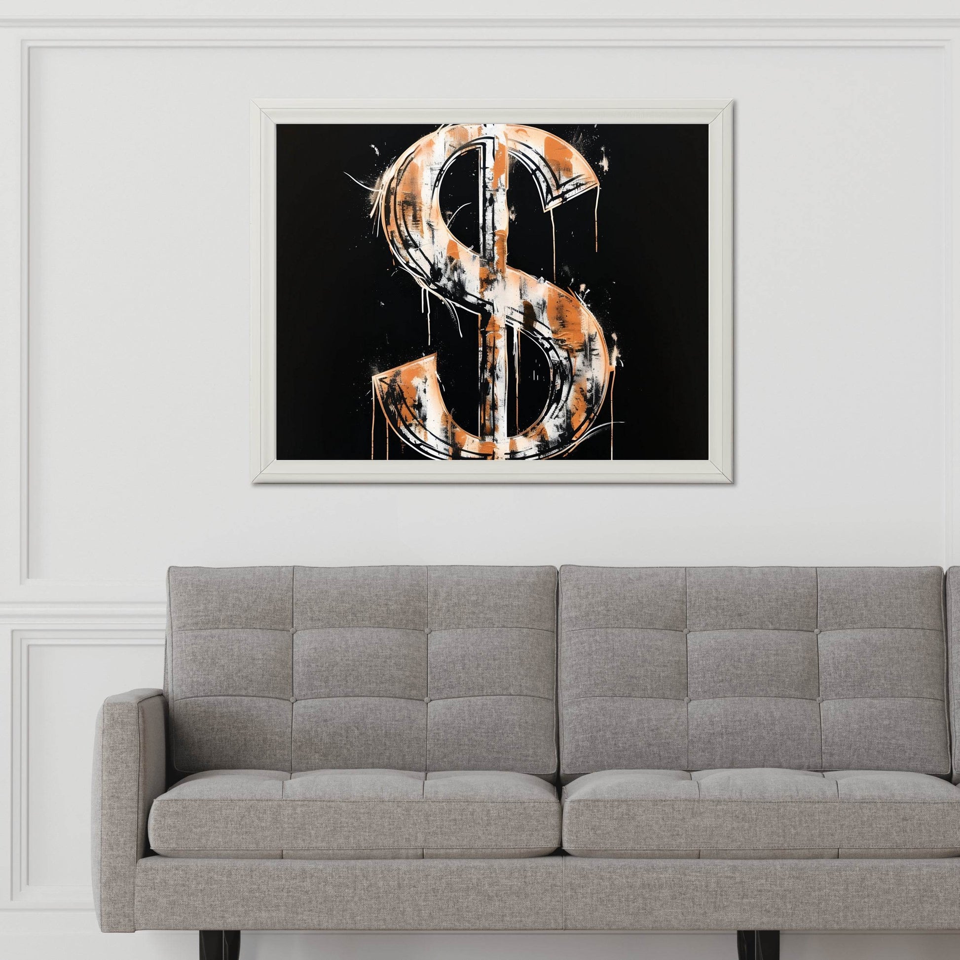 Dollar Sign Closeup Wall Art - beink online art store