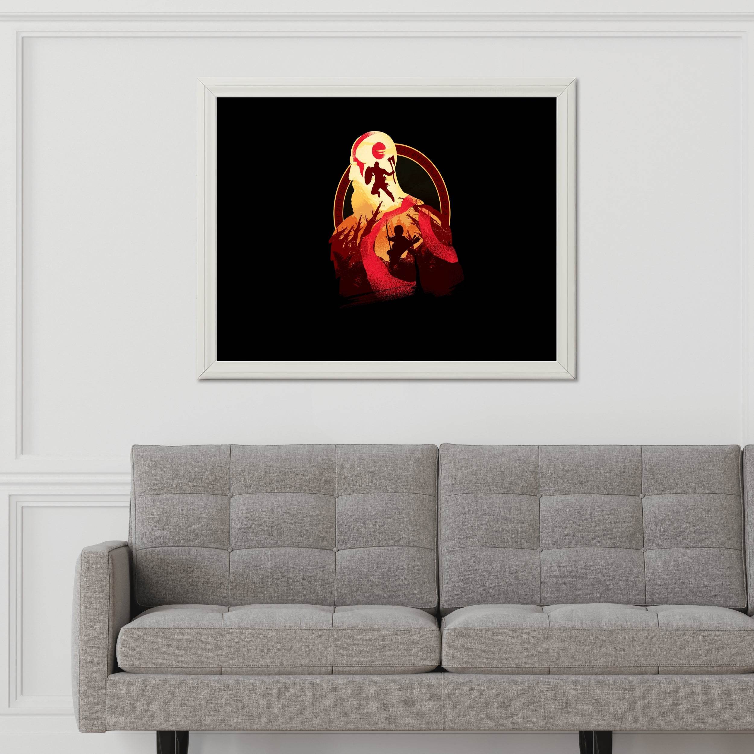 God of War Kratos Gaming Wall Art - beink online art store
