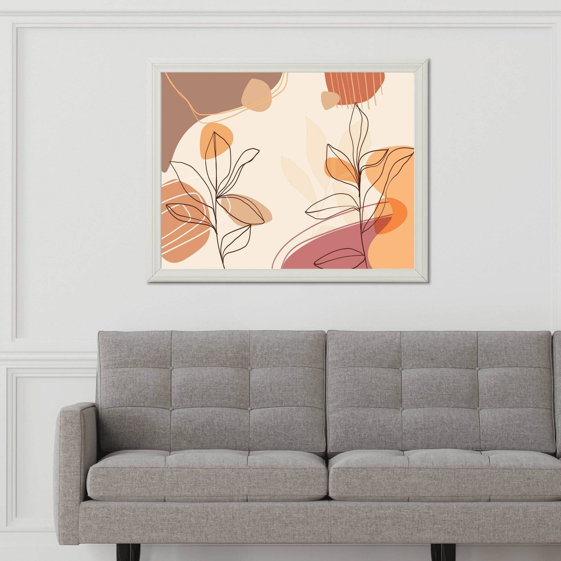 Flower Branch of Silene Virginica Wall Art - beink online art store