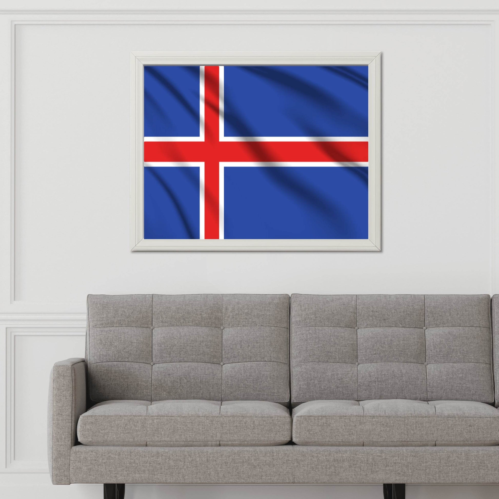 Iceland National Flag Wall Art - beink online art store