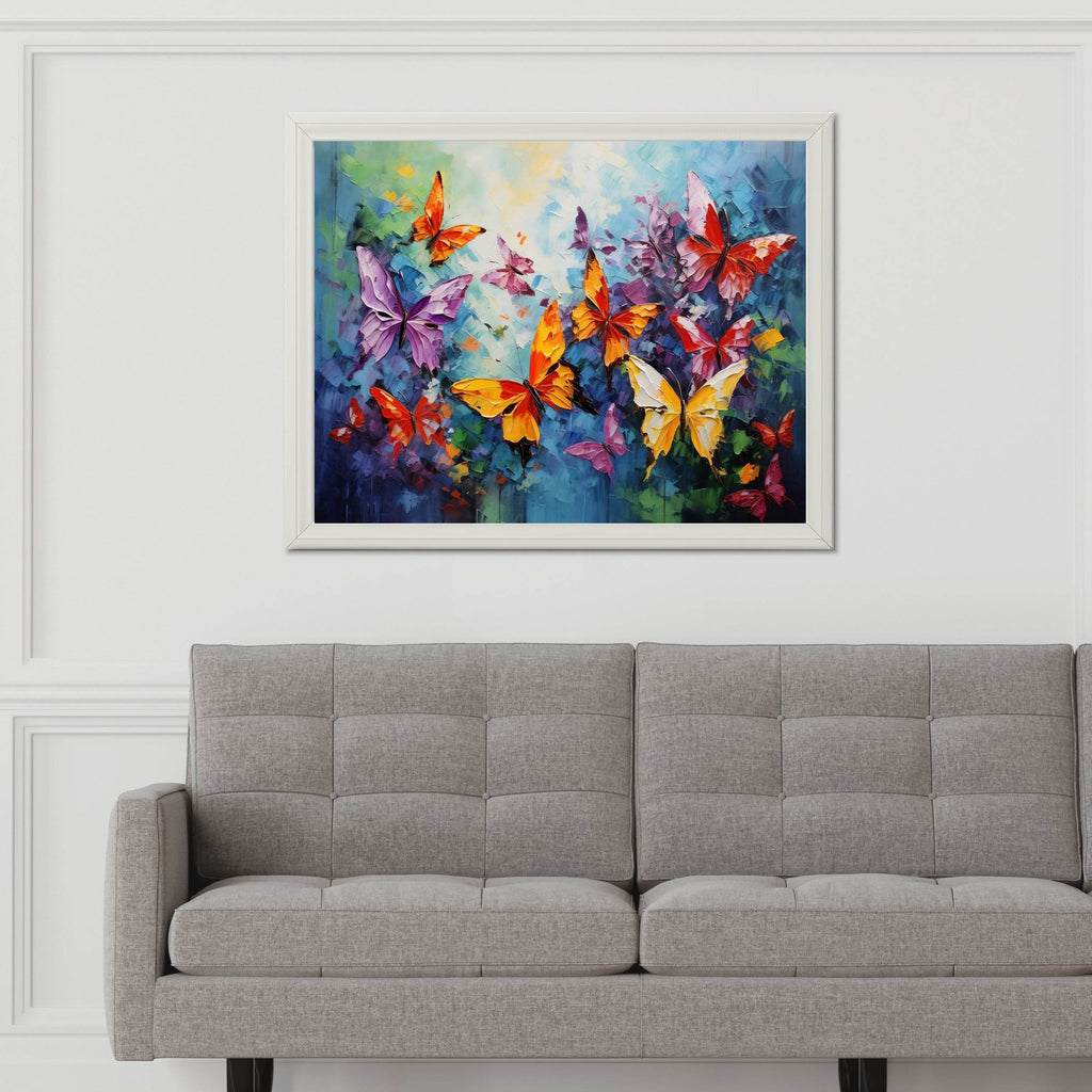 Painting Colorful Butterflies Wall Art - beink online art store