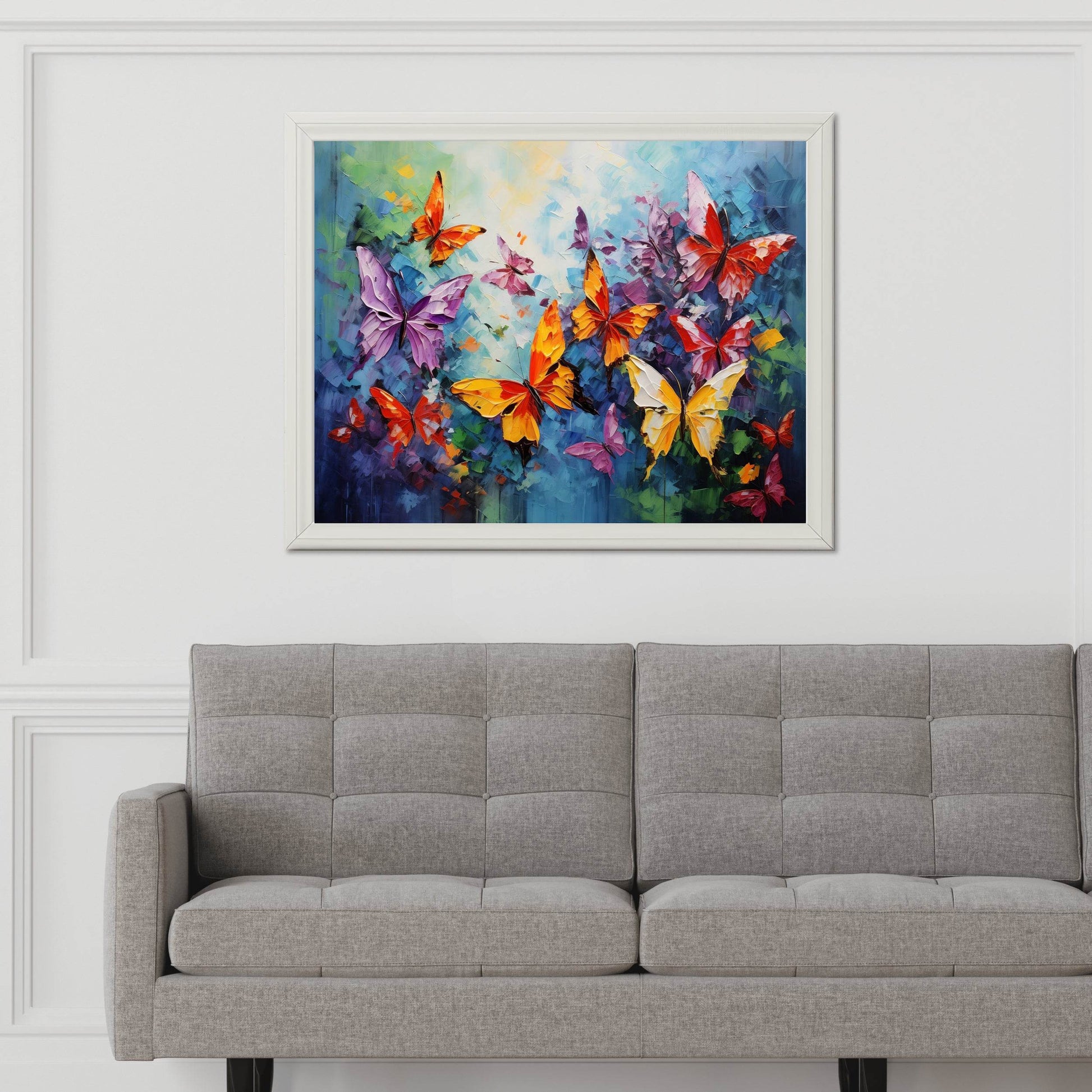 Painting Colorful Butterflies Wall Art - beink online art store