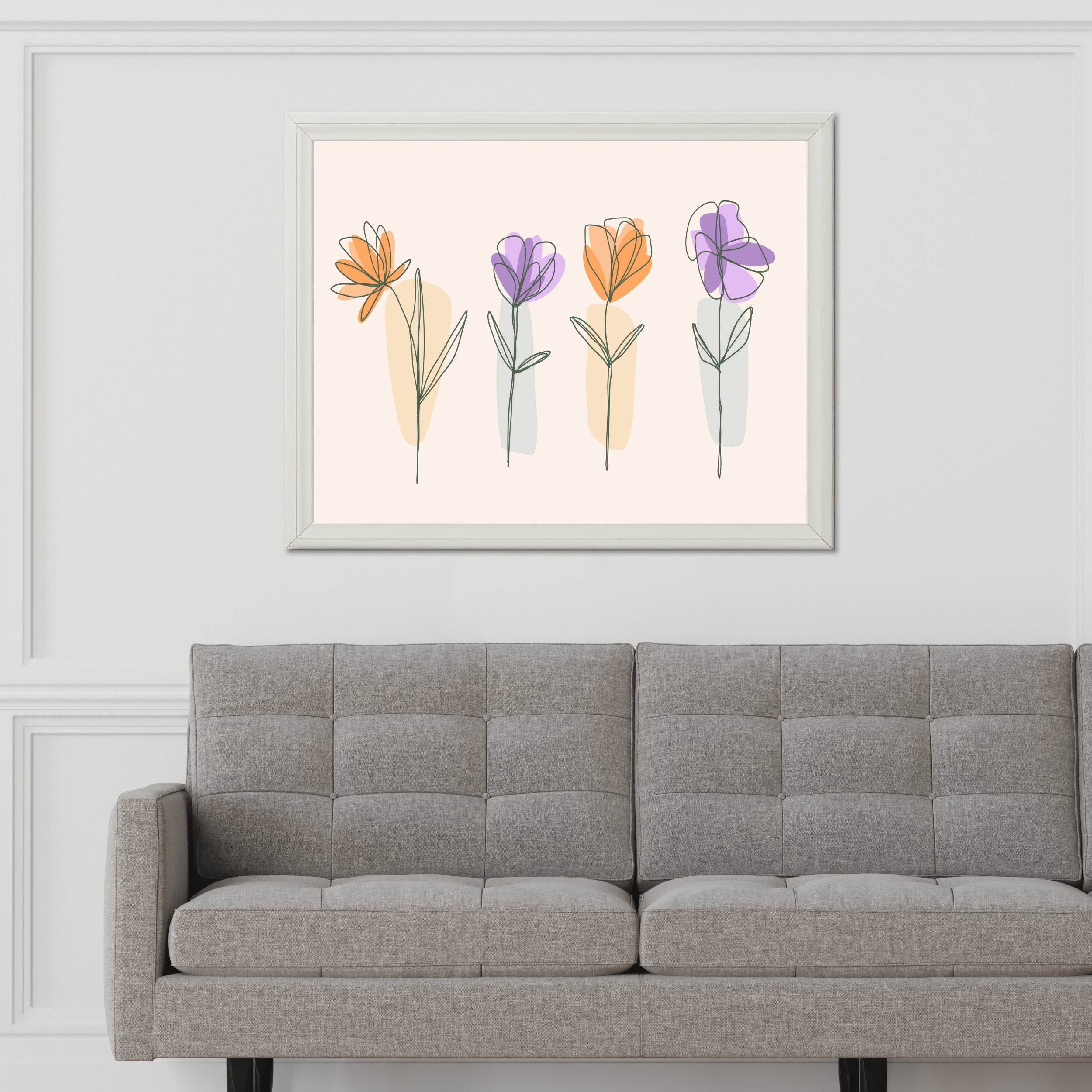 Branches of Colorful Roses Wall Art - beink online art store
