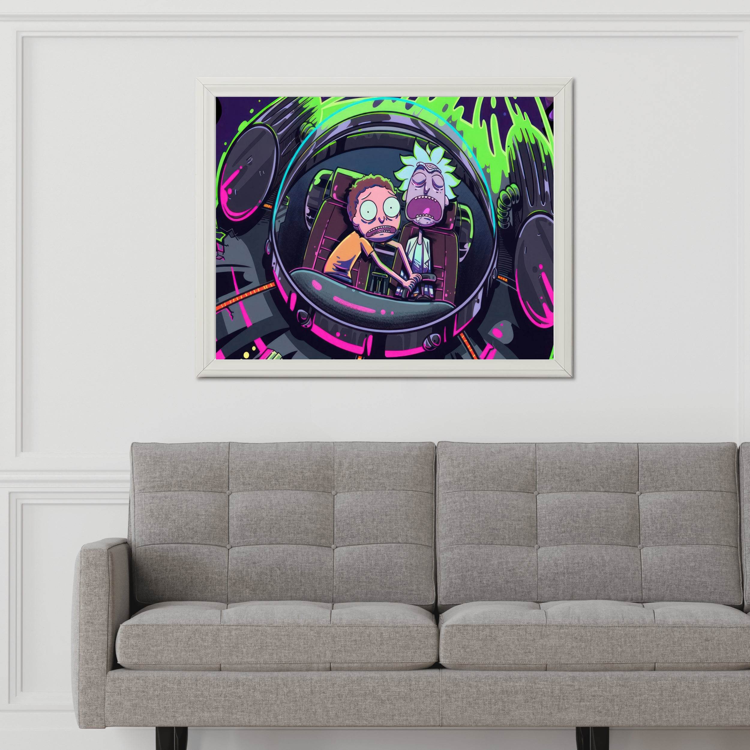 Rick and Morty Gaming Wall Art - beink online art store