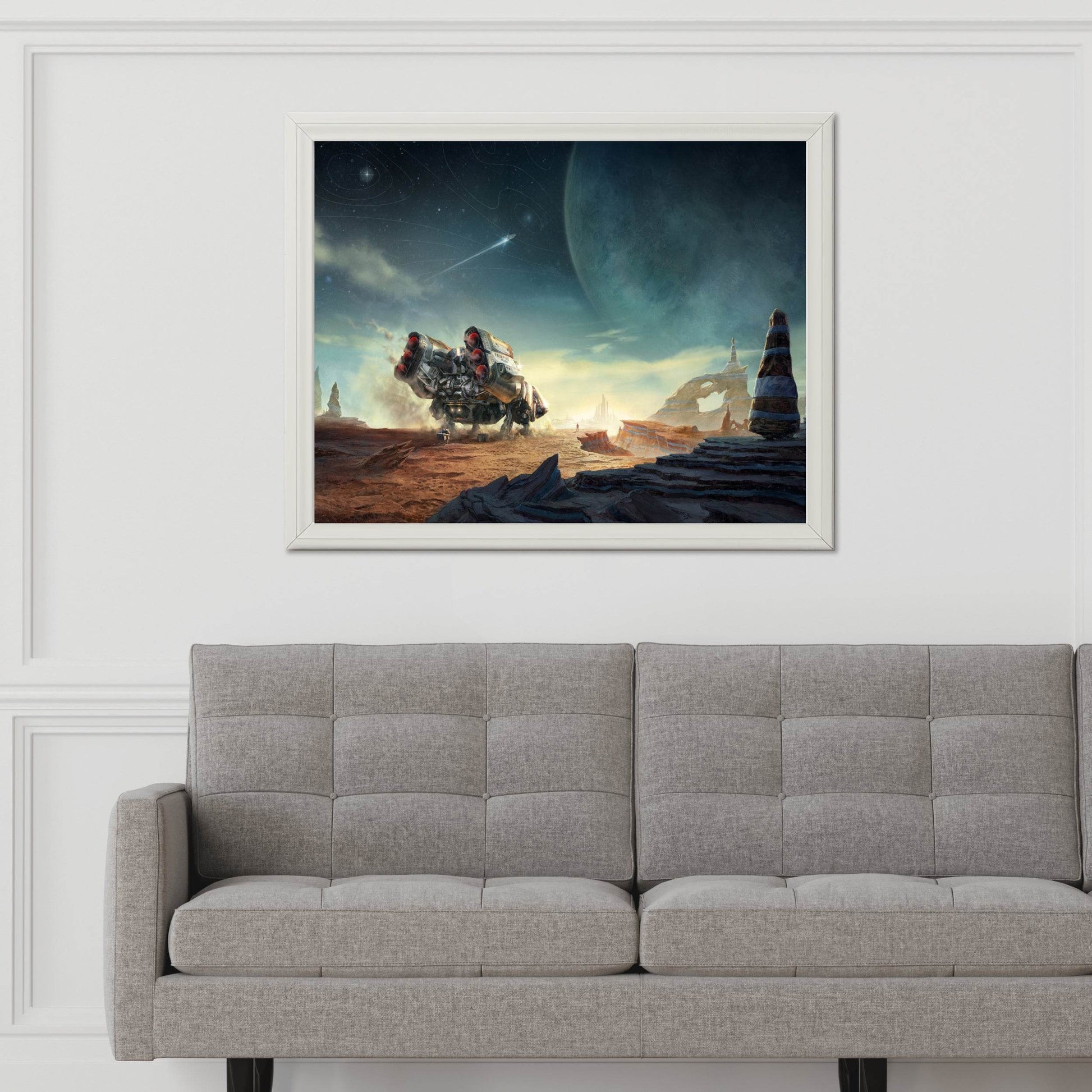 Starfield Custom Ship Gaming Wall Art - beink online art store