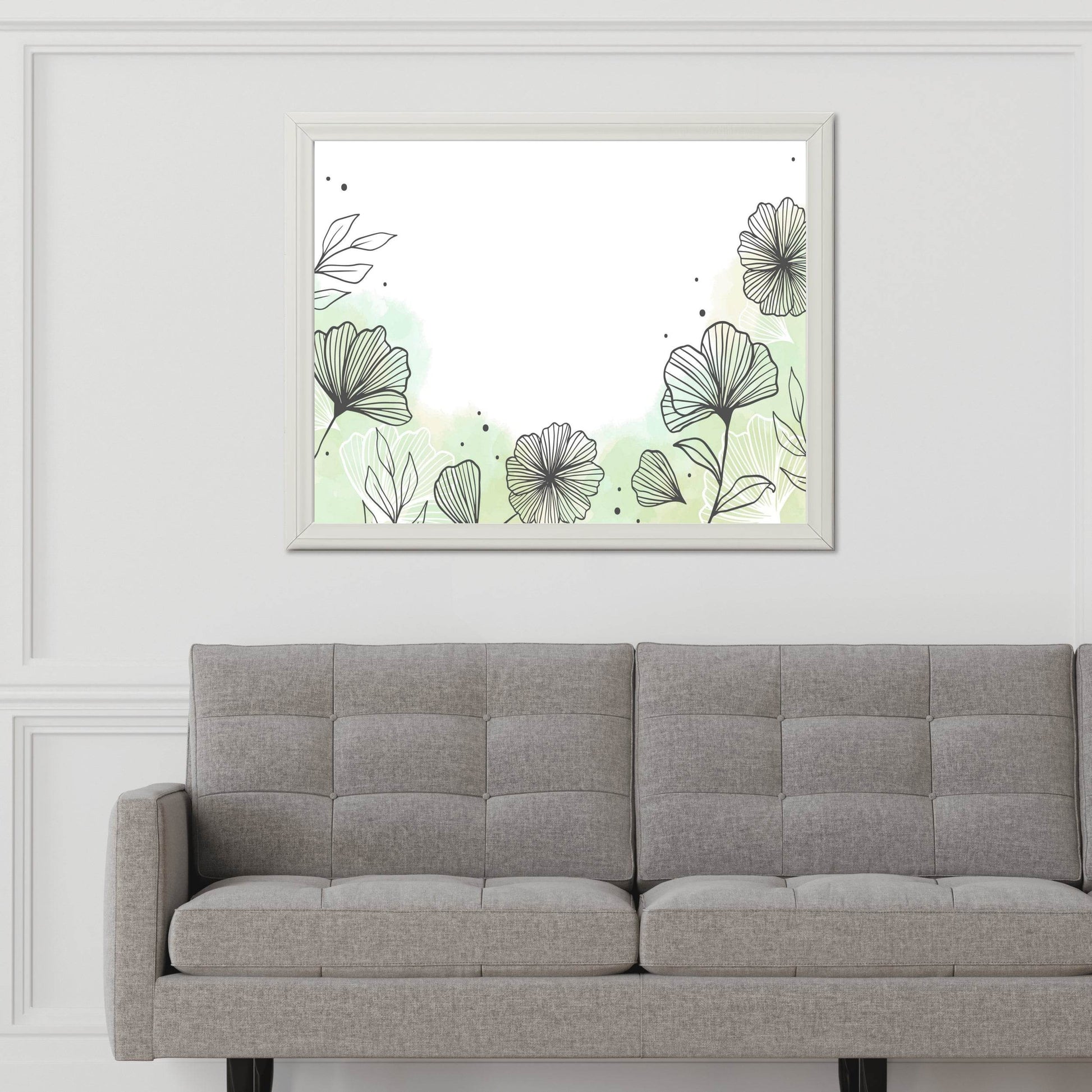 Camellia Flower Leaves Wall Art - beink online art store