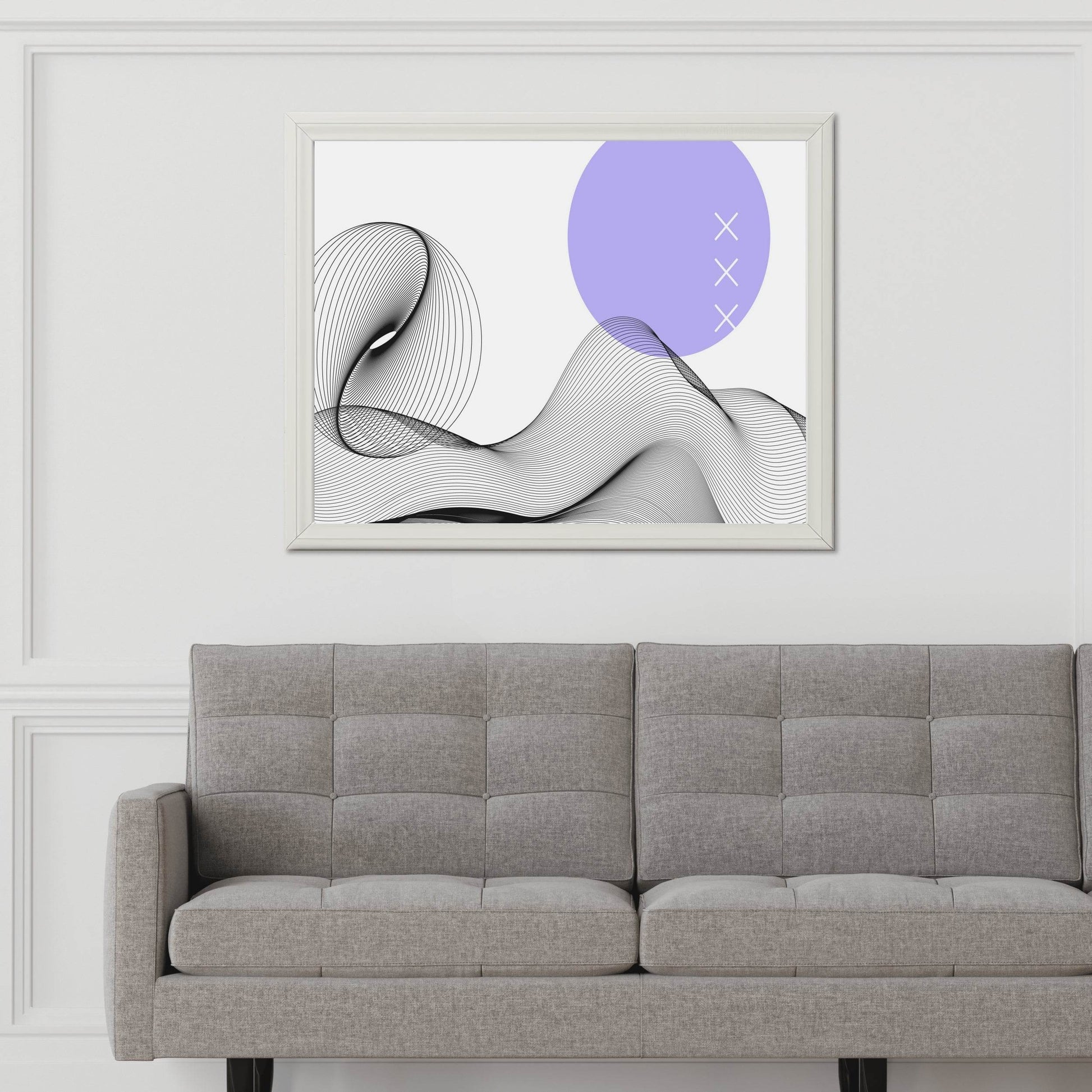 3D Wavy Lines Wall Art - beink online art store