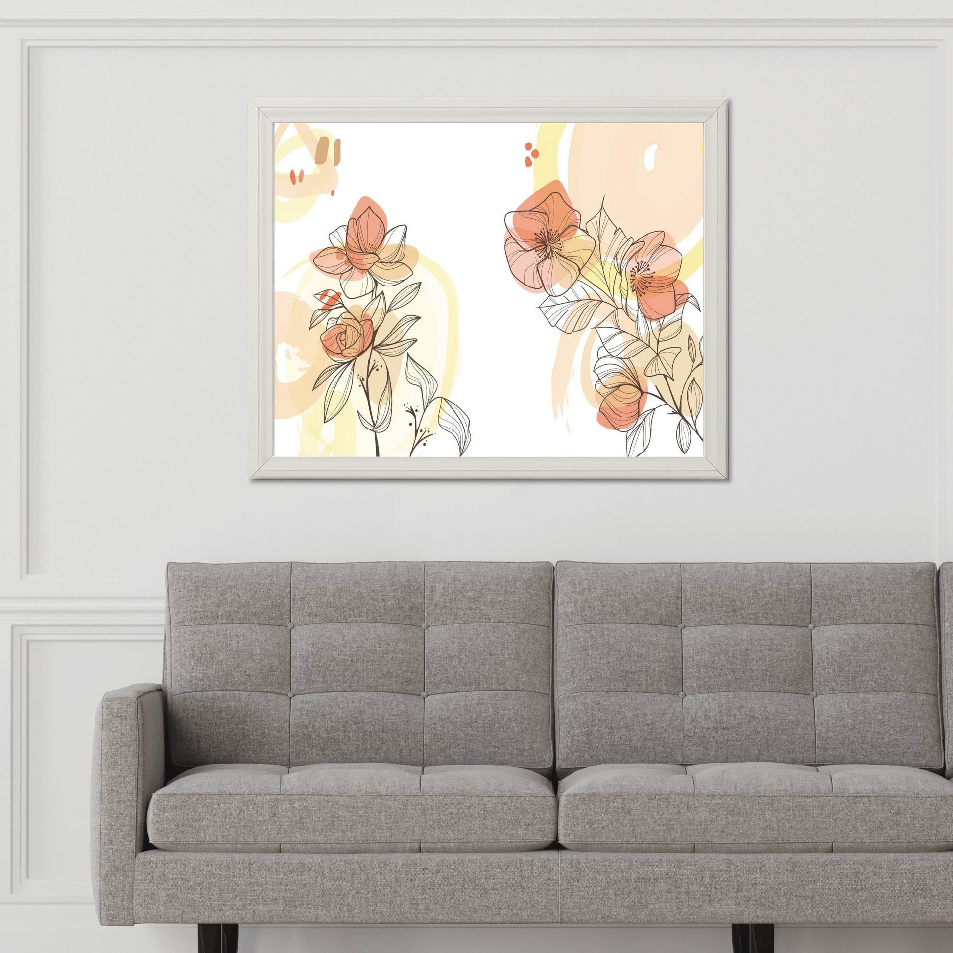 Agrostemma Bouquet Wall Art - beink online art store
