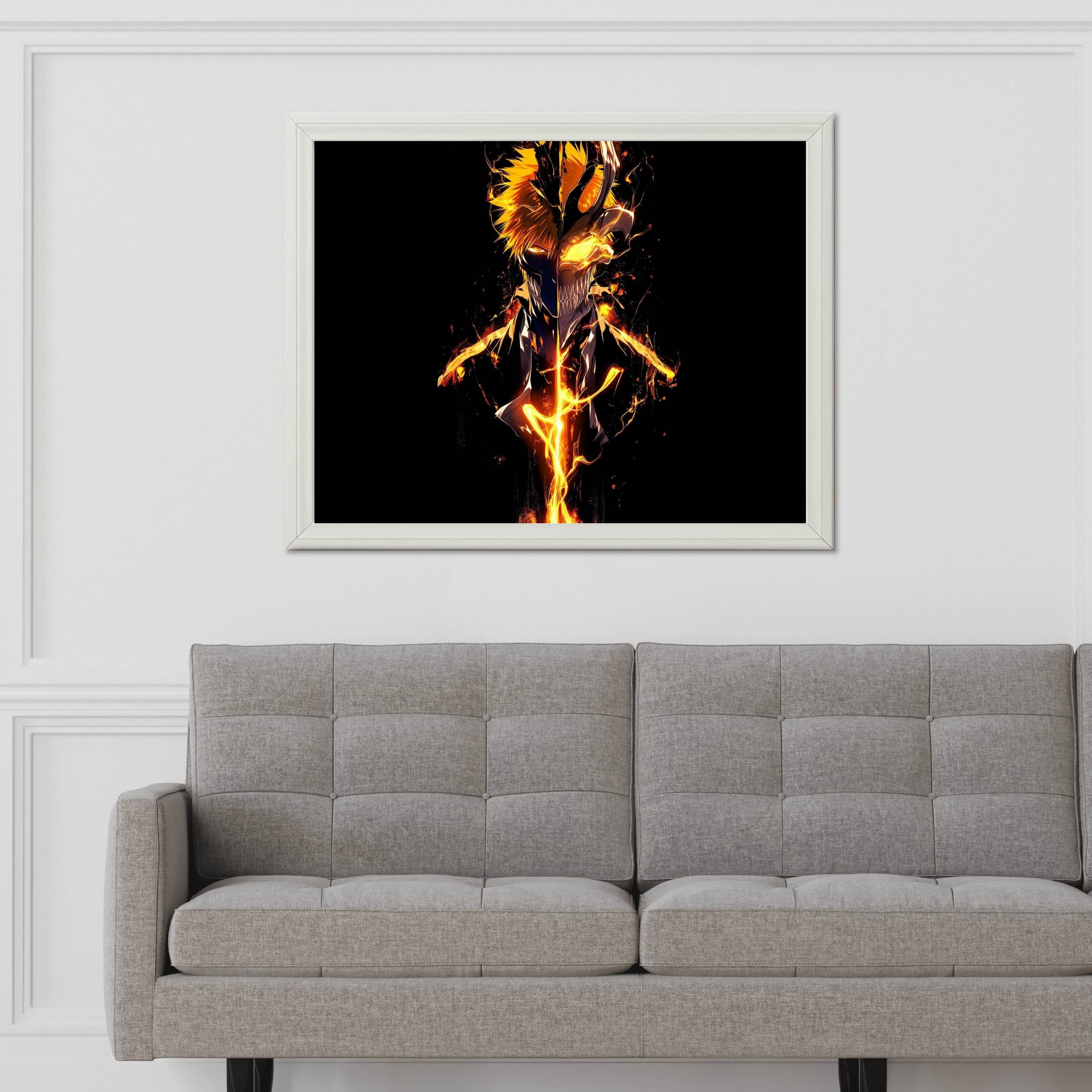 Ichigo Kurosaki Hollow Mask Anime Wall Art - beink online art store