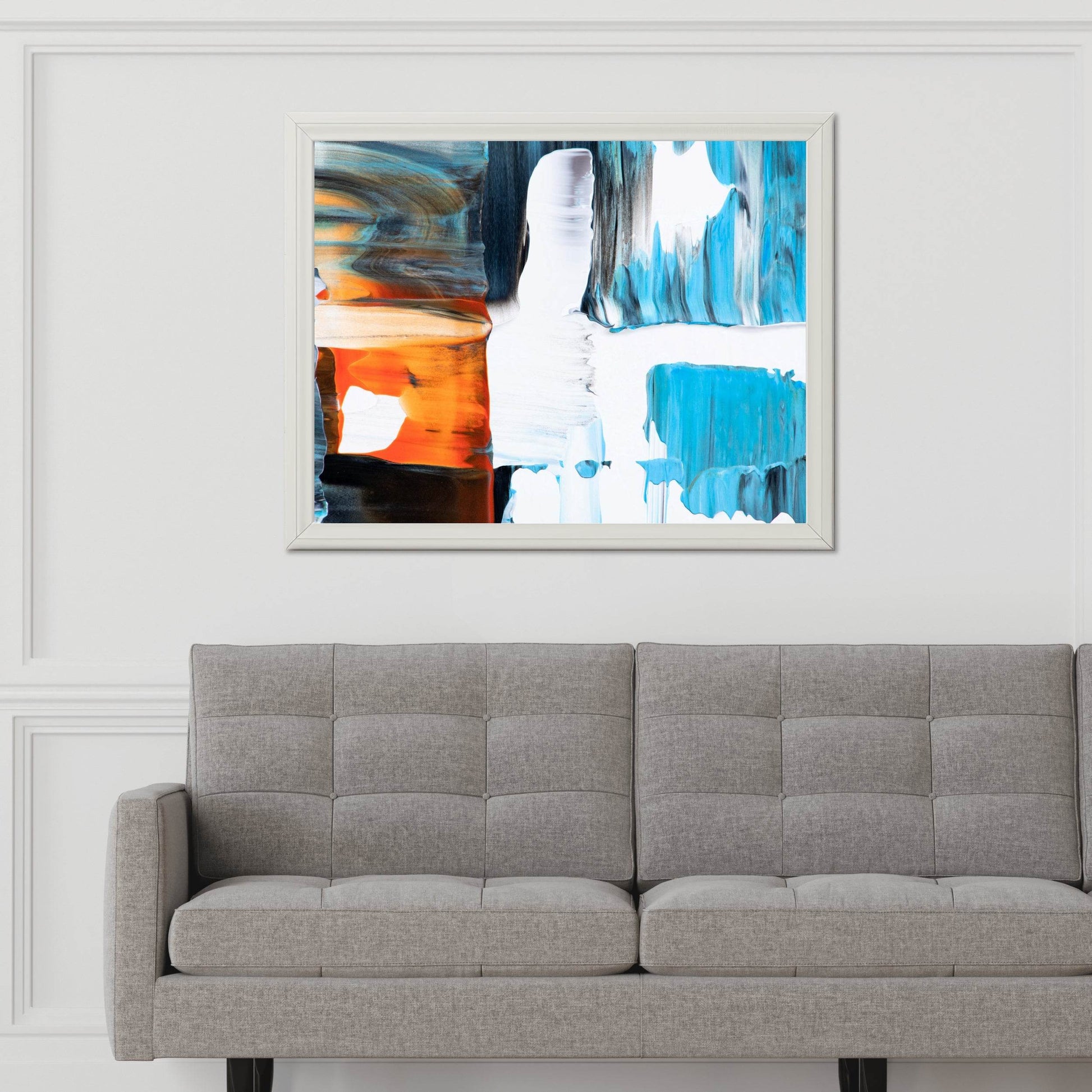 Mixed Acrylic Paint Abstract Wall Art - beink online art store