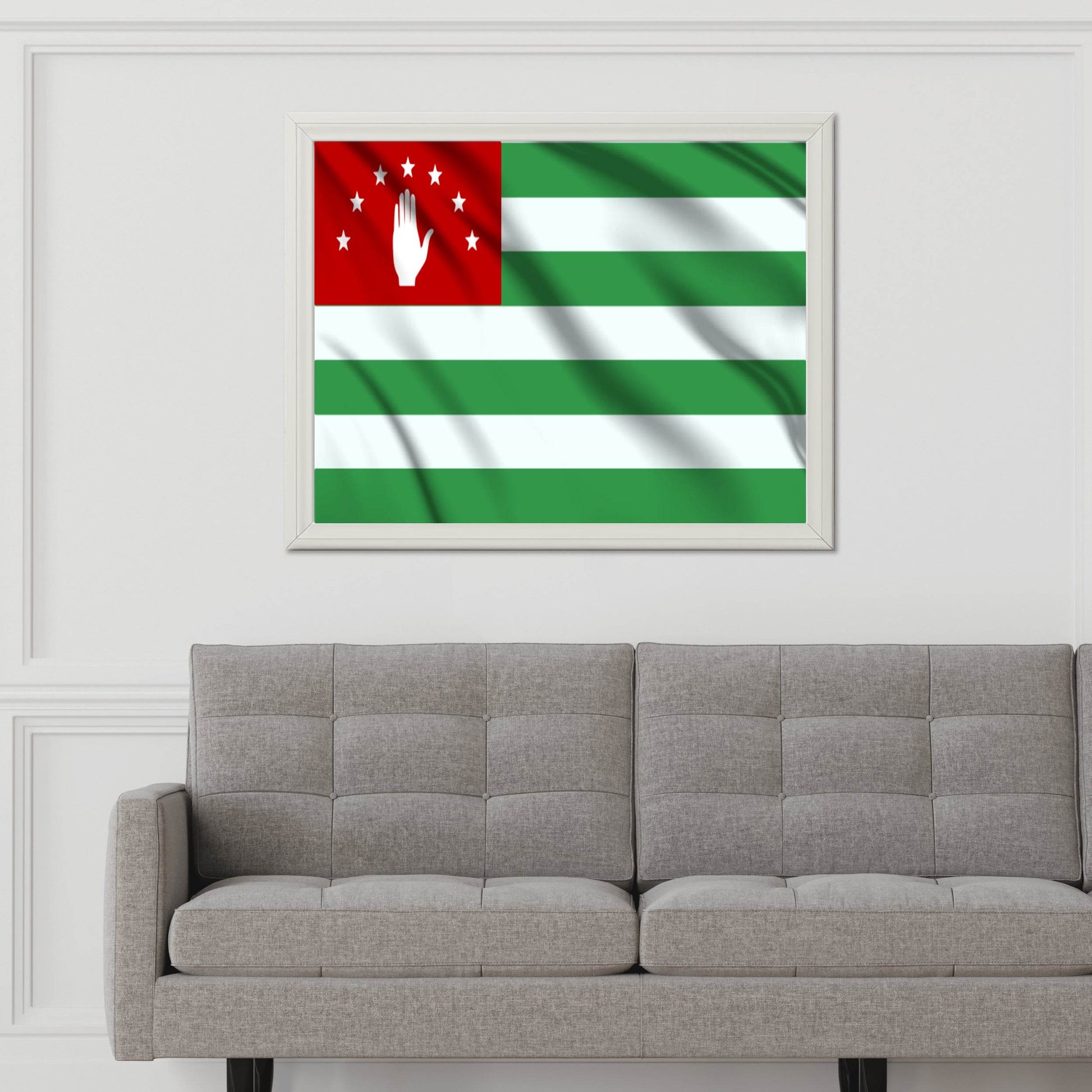Abkhazia National Flag Wall Art - beink online art store