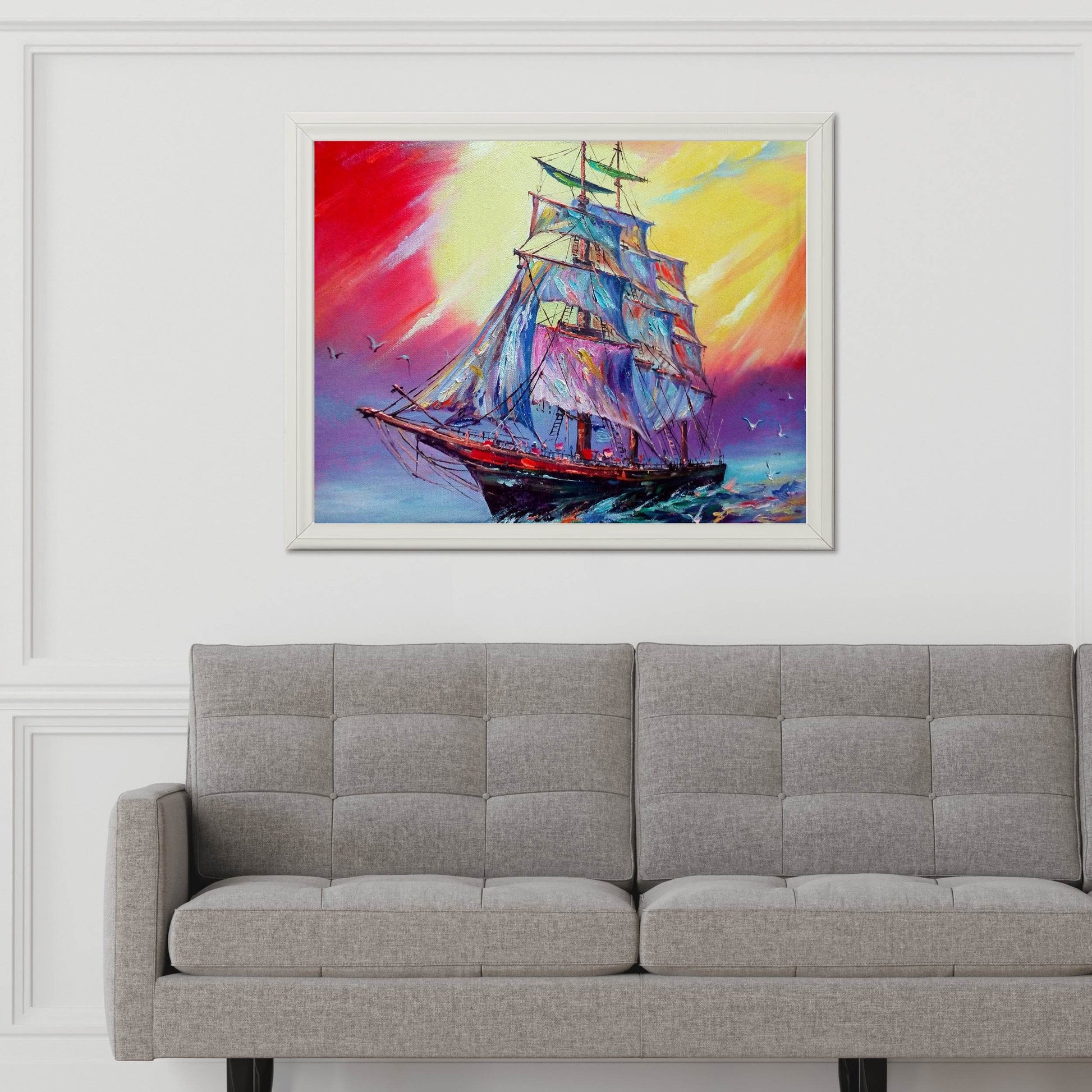Medieval Battleship Wall Art - beink online art store