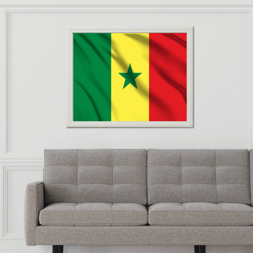 Senegal National Flag Wall Art - beink online art store