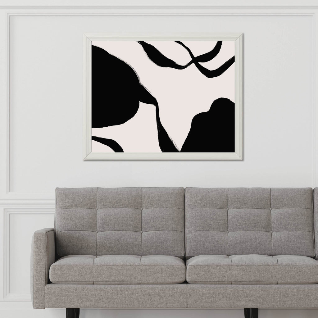 Ink Blot Abstraction Modern Wall Art - beink online art store