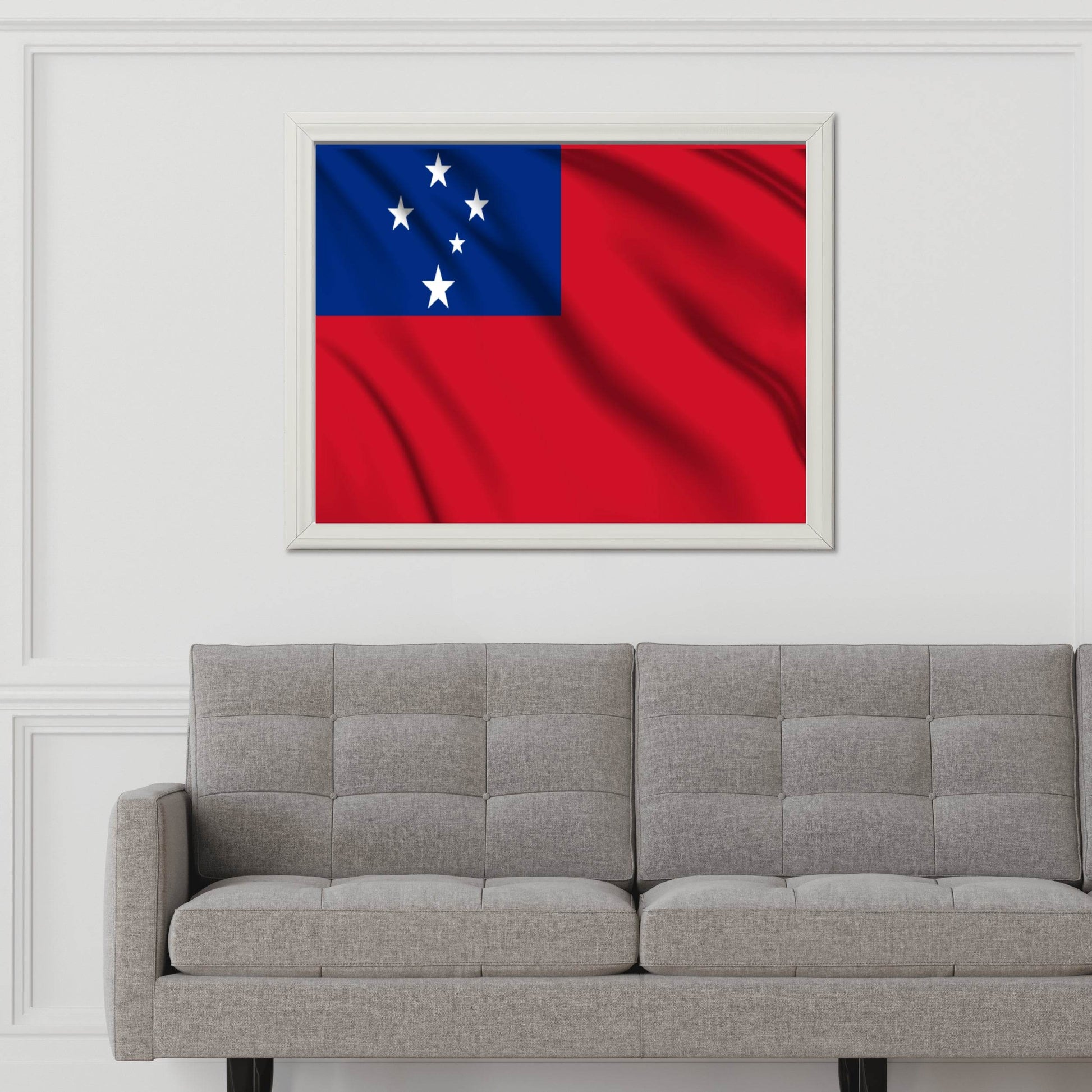 Samoa National Flag Wall Art - beink online art store