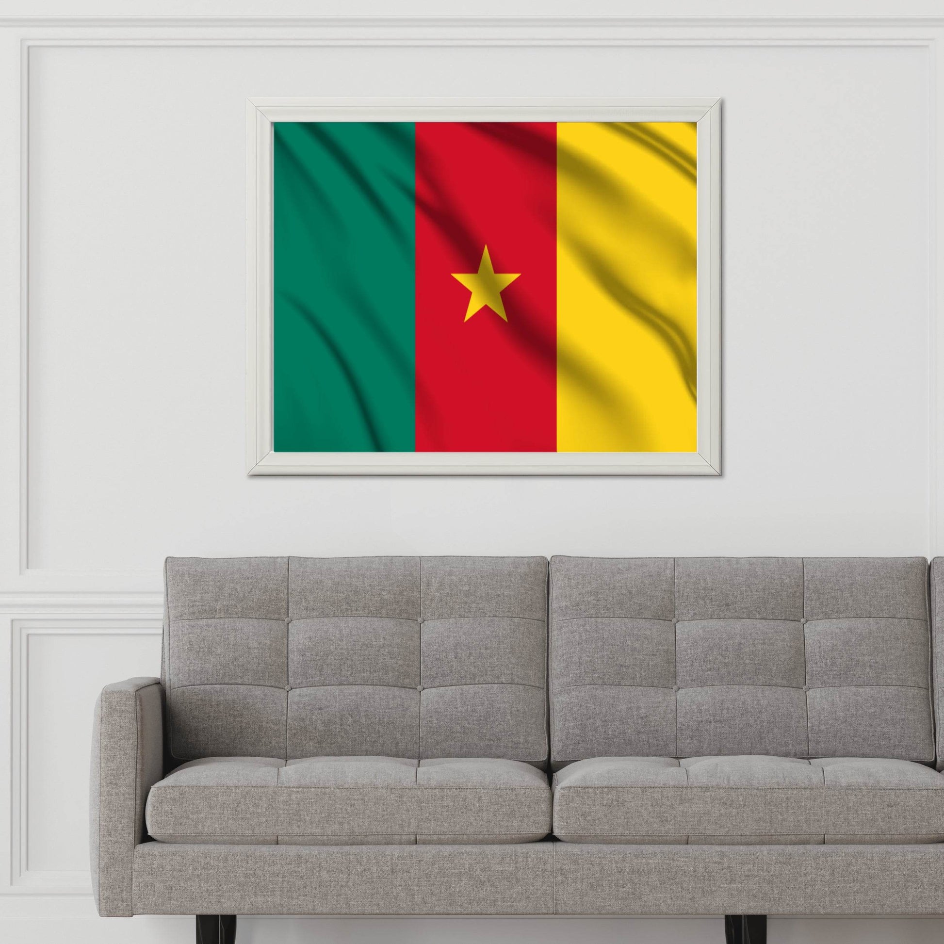 Cameroon National Flag Wall Art - beink online art store