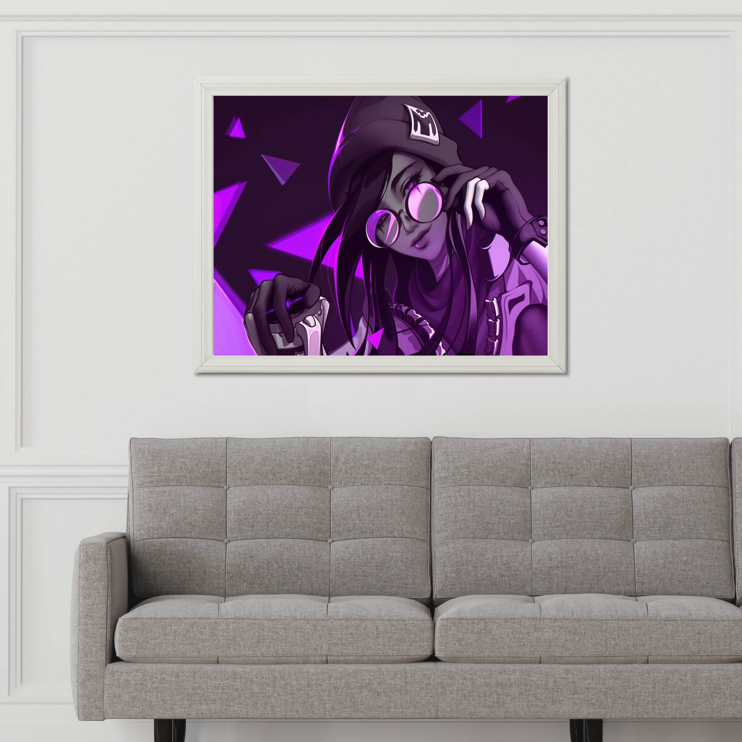 Valorant Killjoy Purple Gaming Wall Art - beink online art store