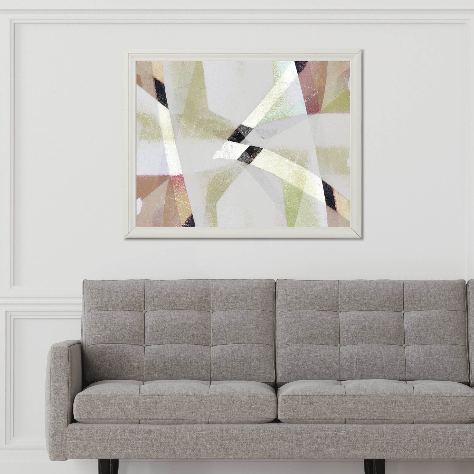 Geometric Patchwork Abstract Wall Art - beink online art store
