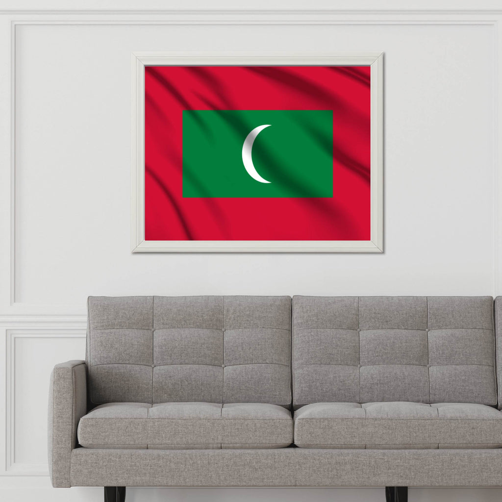 Maldives National Flag Wall Art - beink online art store
