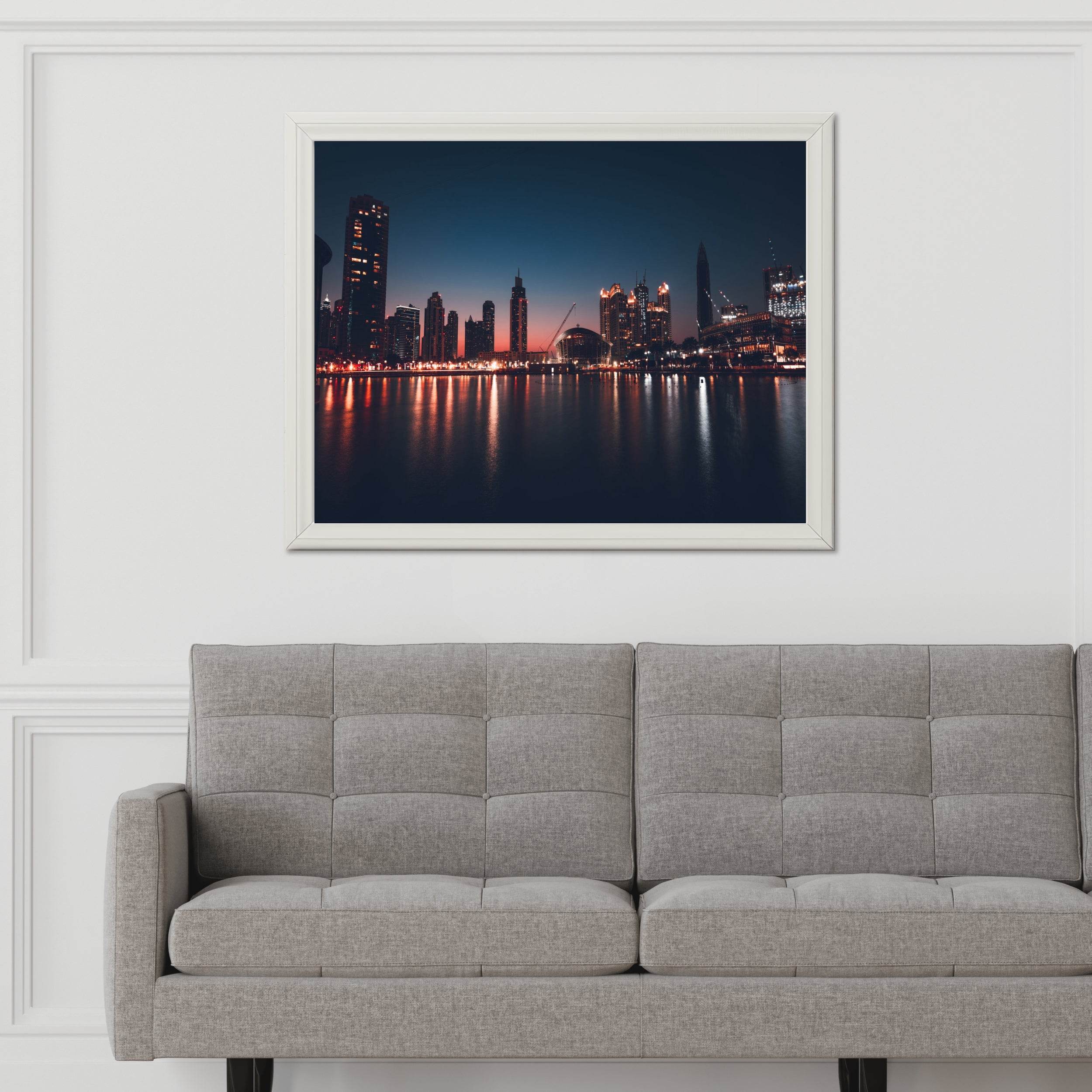 Purple Hues on the Skyline Wall Art - beink online art store