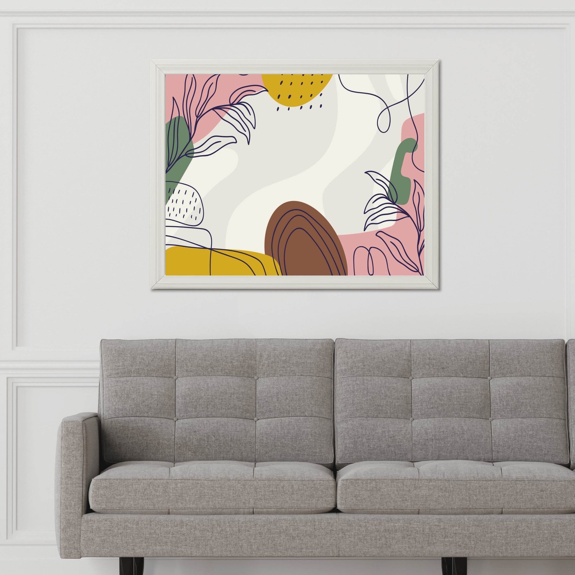 Heliconia Flower Design Wall Art - beink online art store