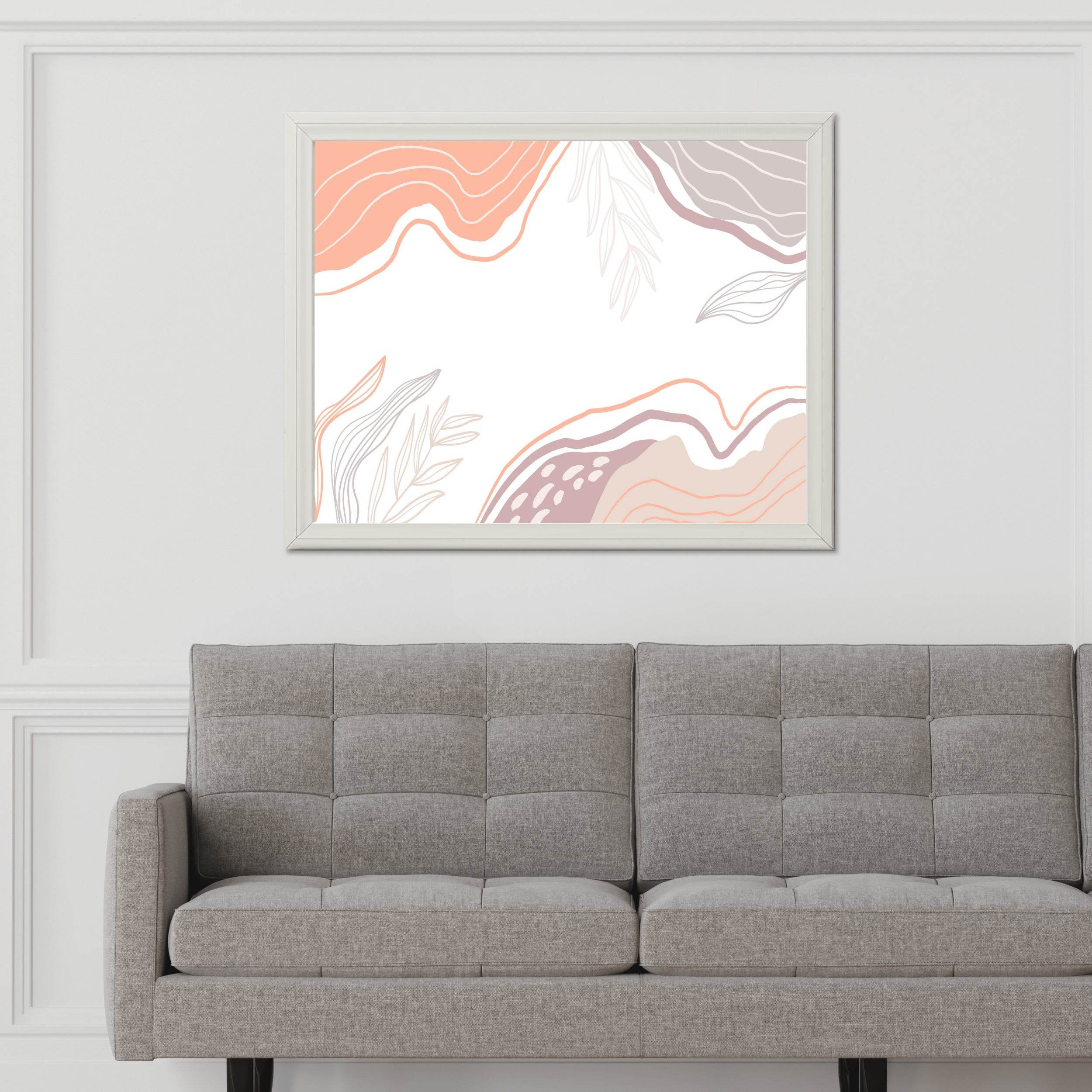 Colored Needle Flowers Wall Art - beink online art store