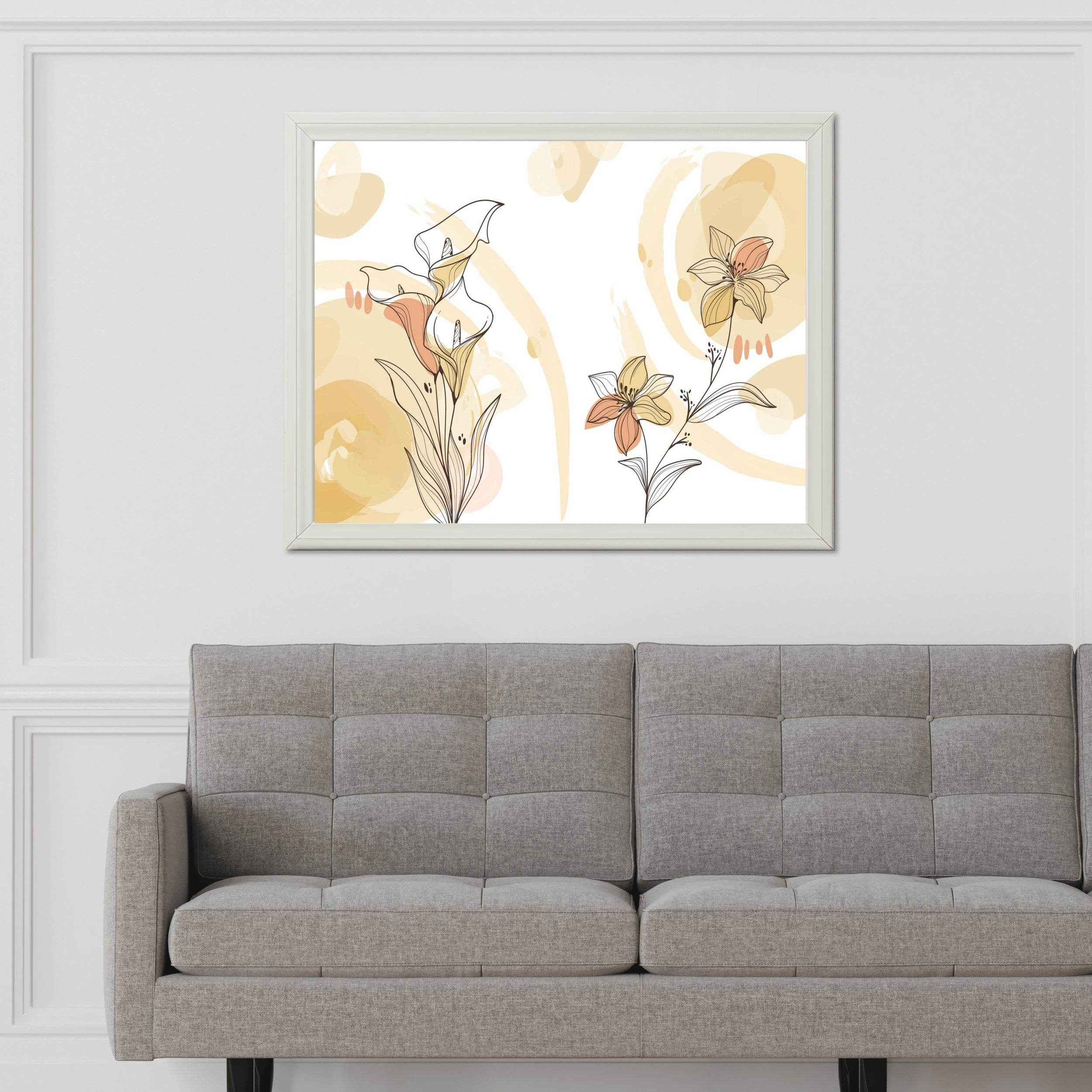 Flower Calla Lily Line Art - beink online art store