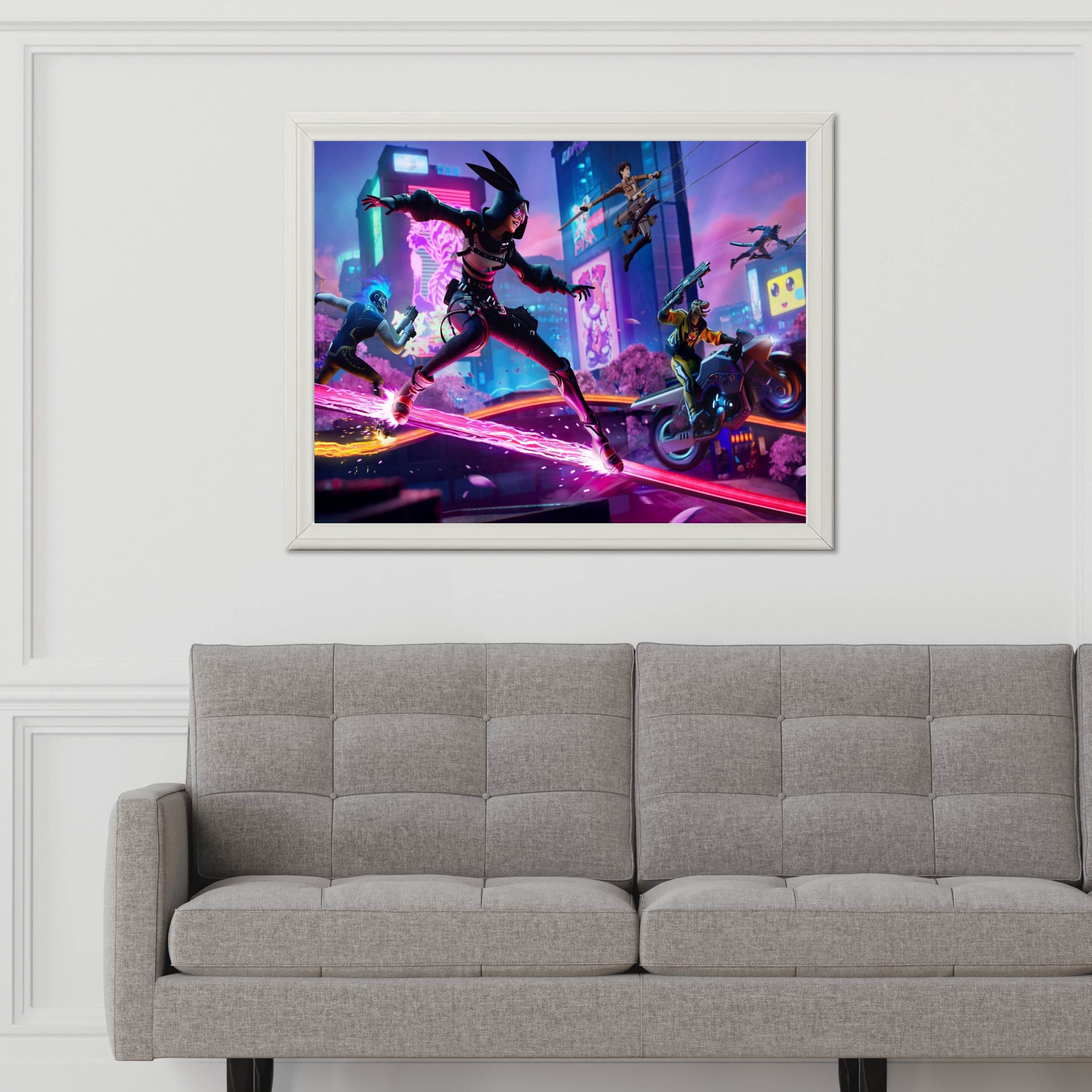 FORTNITE Mega City Gaming Wall Art - beink online art store