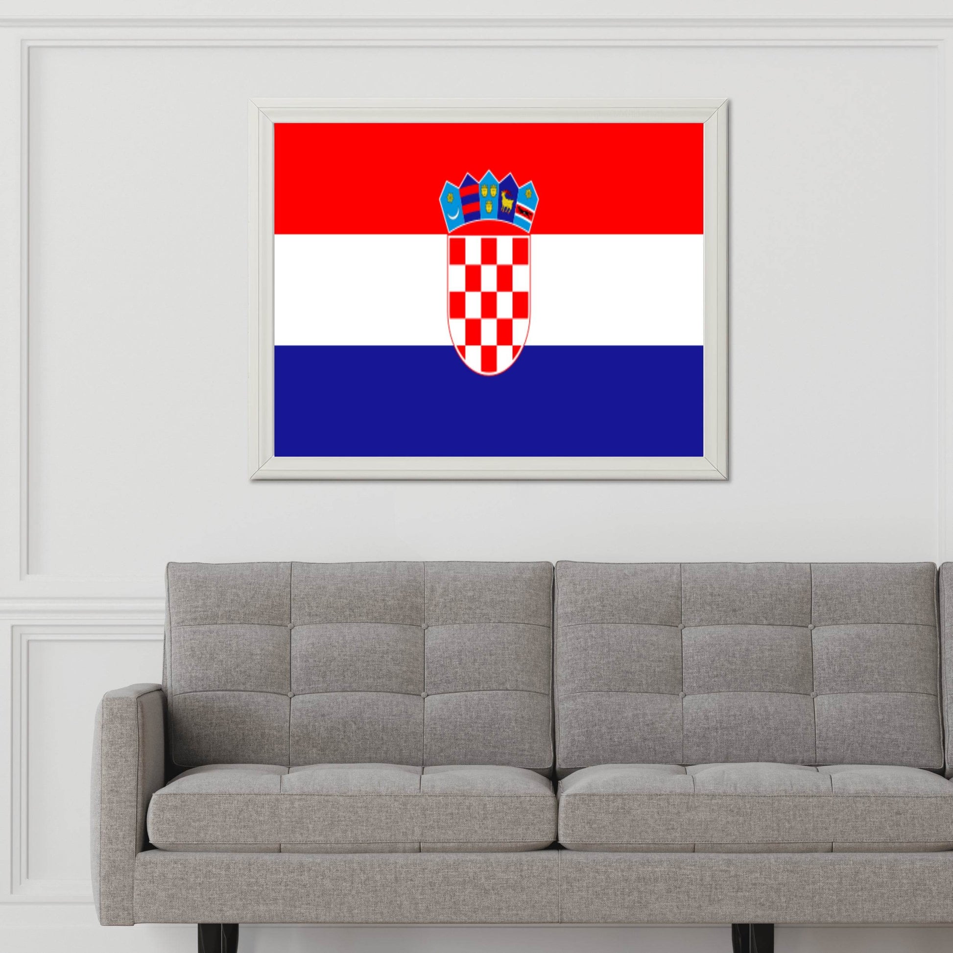 Croatia National Flag Wall Art - beink online art store