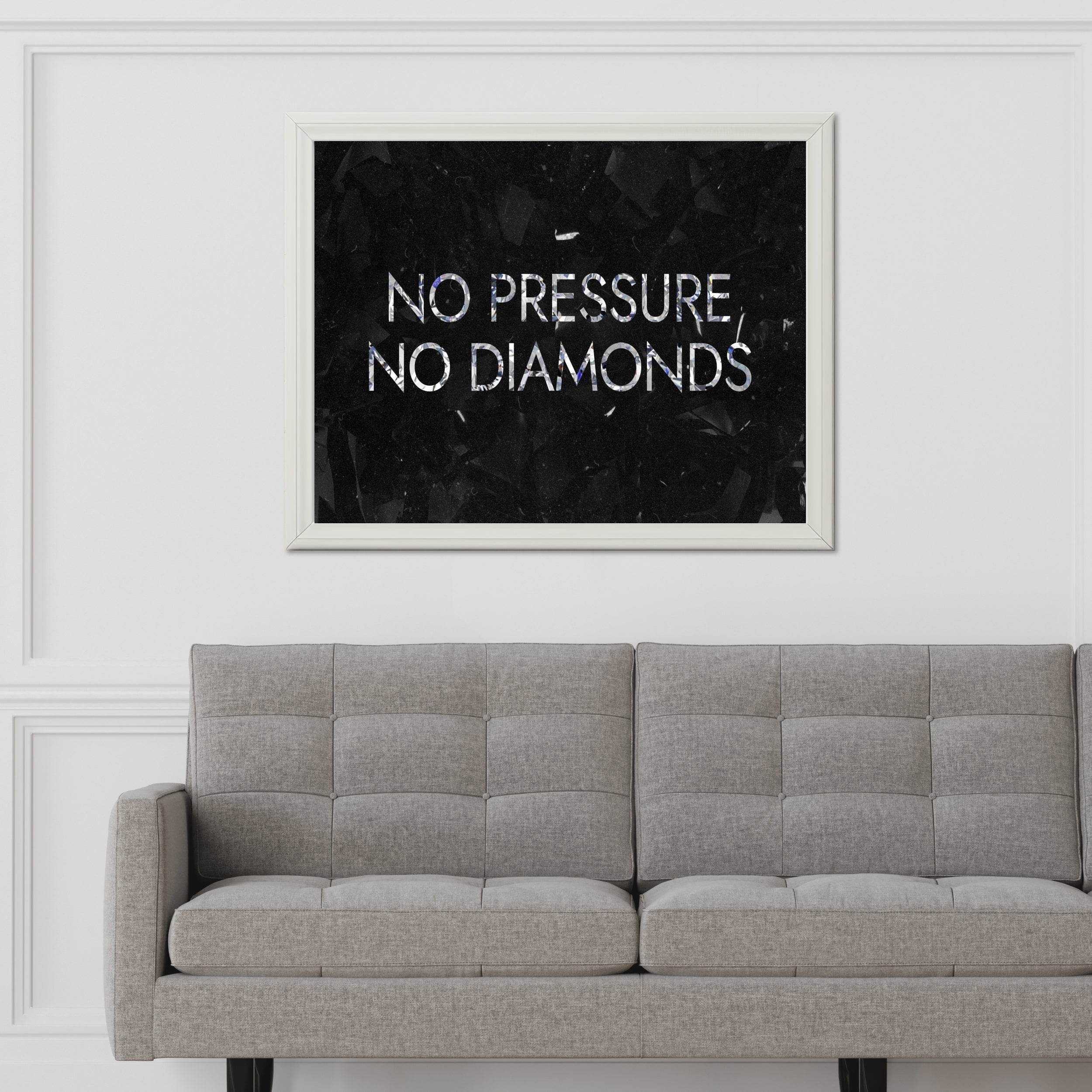 Pressure Makes Diamonds Motivational Wall Art - beink online art store