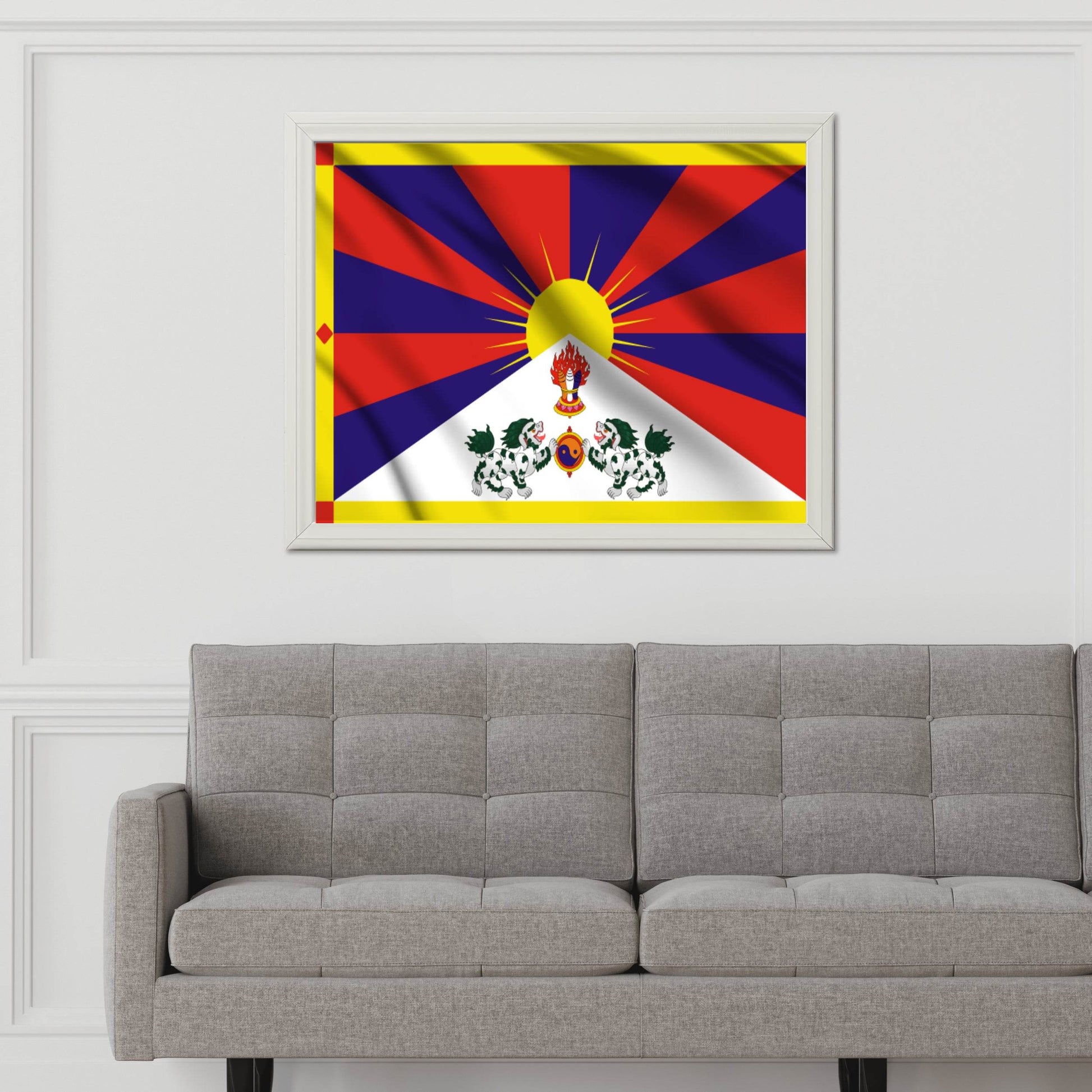 Tibet National Flag Wall Art - beink online art store