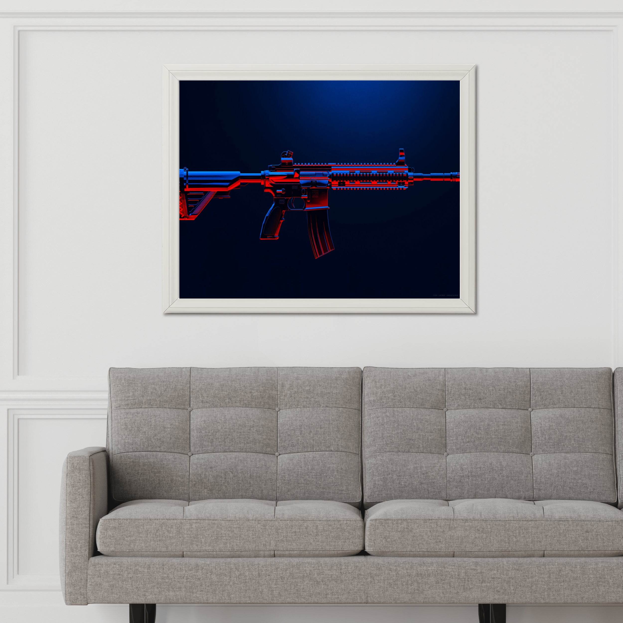 Custom M416 Battle Ground Gaming Wall Art - beink online art store