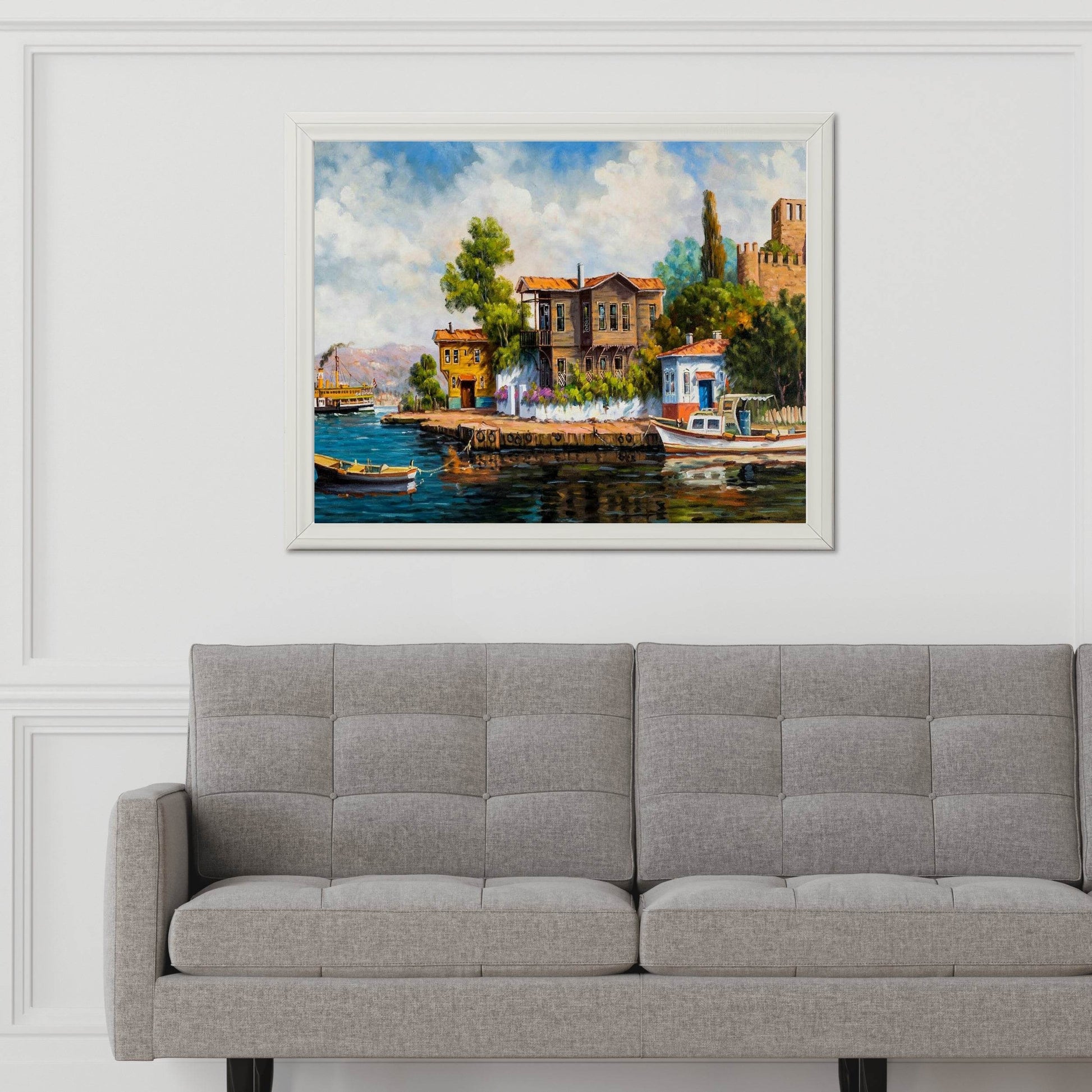 Beautiful Anchorage For Fishermen Wall Art - beink online art store