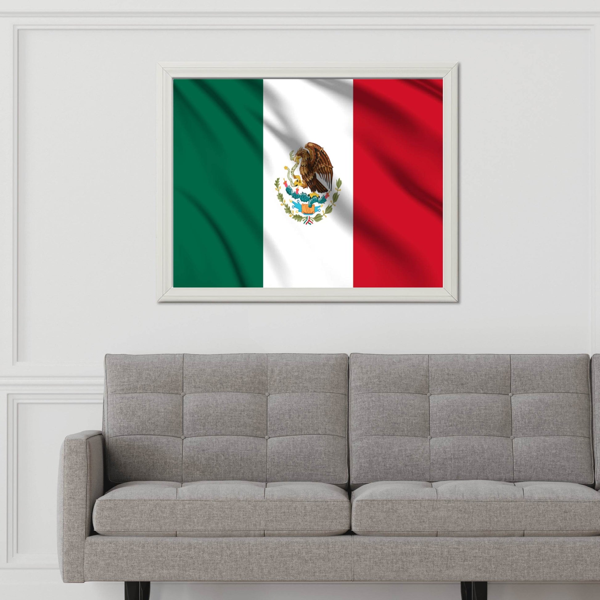 Mexico National Flag Wall Art - beink online art store