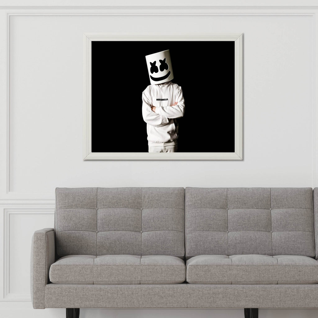 Marshmello Black & White Wall Art - beink online art store