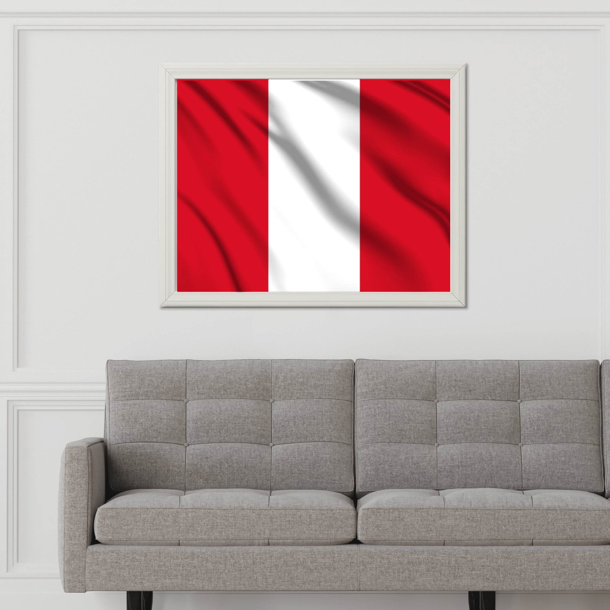 Peru National Flag Wall Art - beink online art store