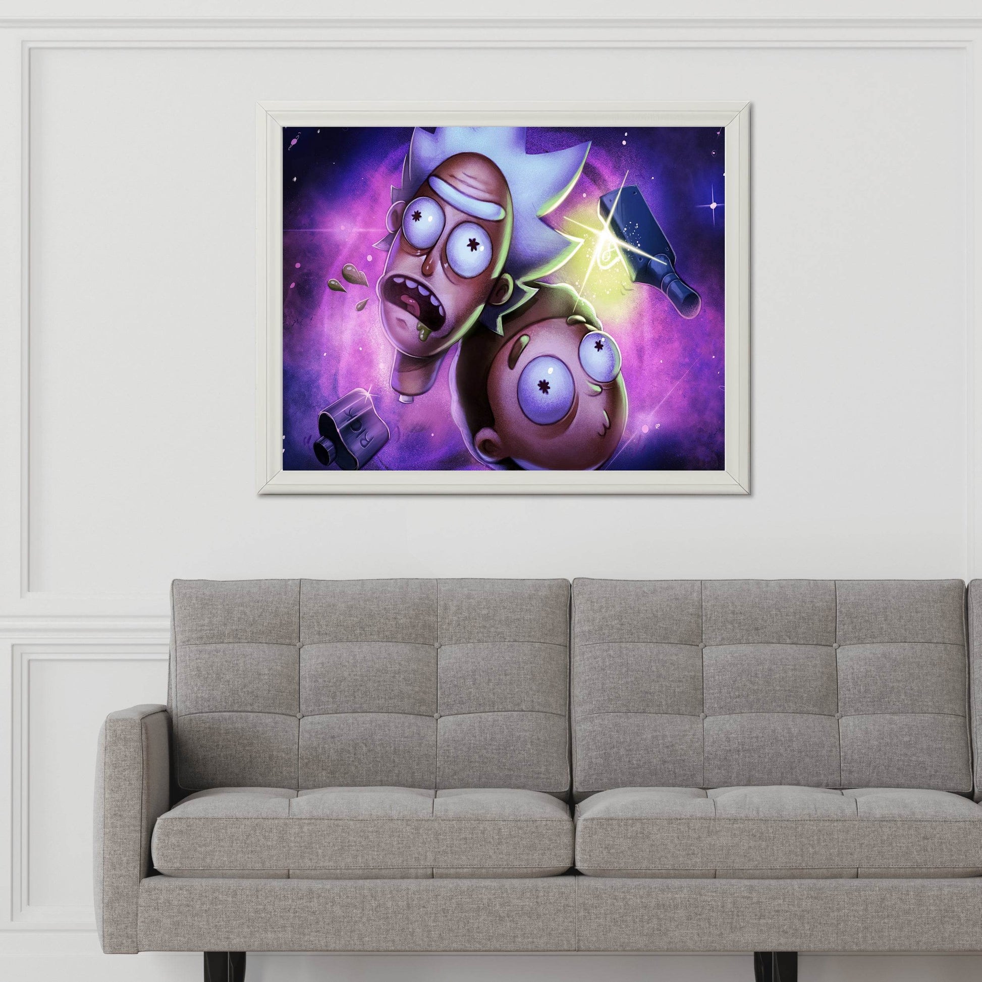 Rick and Morty Heads Wall Art - beink online art store