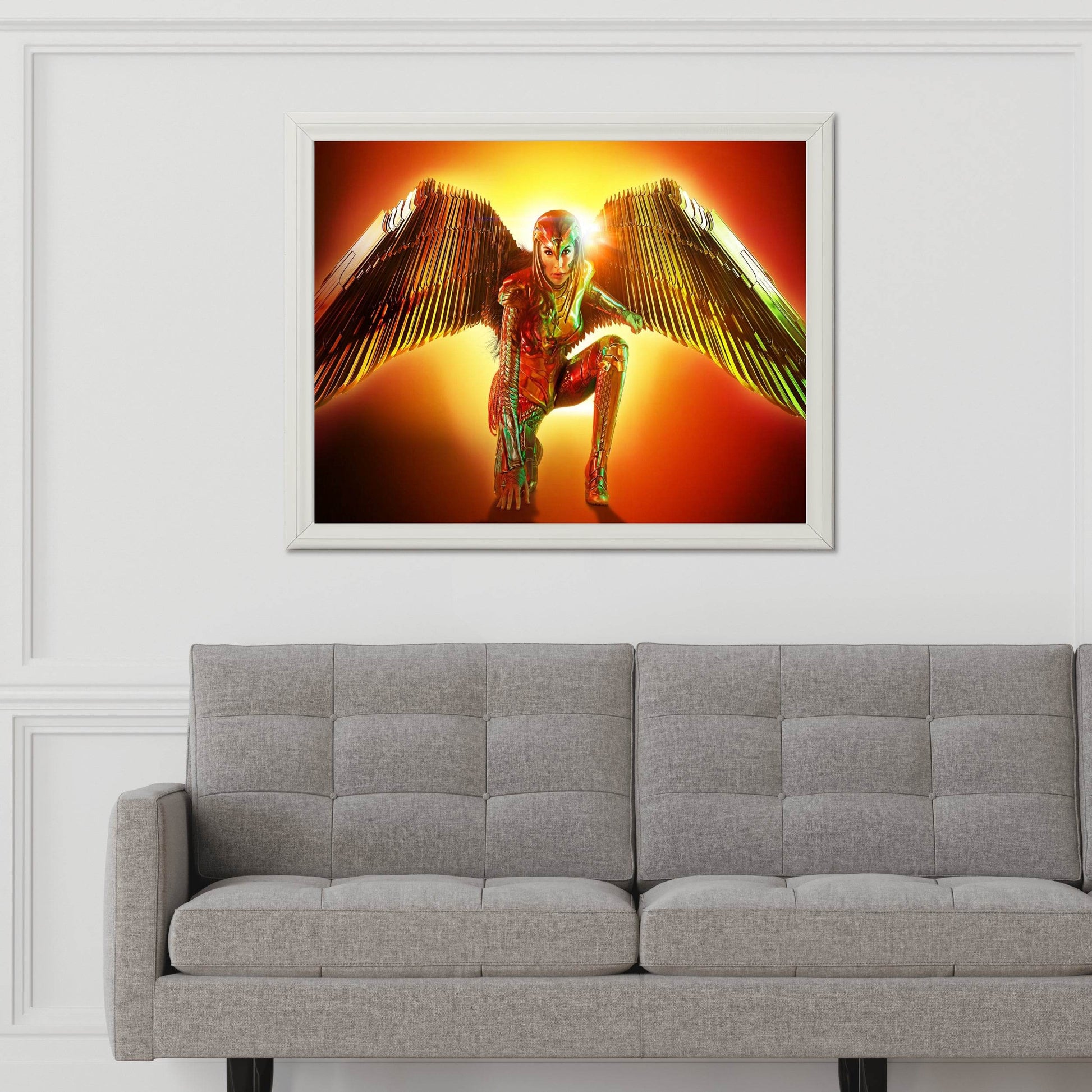 Wonder Woman 1984 with Golden Wings Wall Art - beink online art store